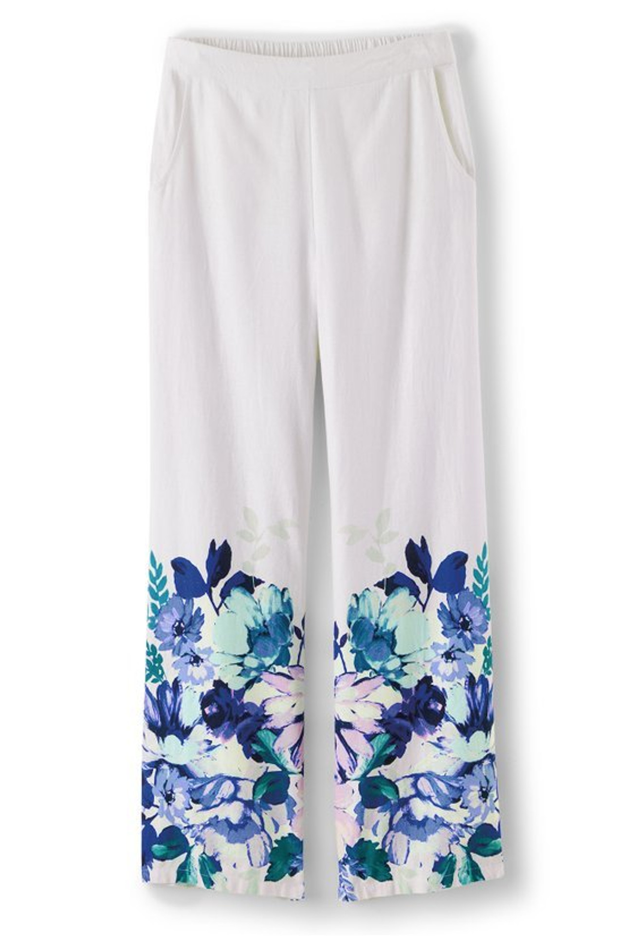 Ronna Linen Blend Wide Leg Pants - Soft Surroundings Outlet