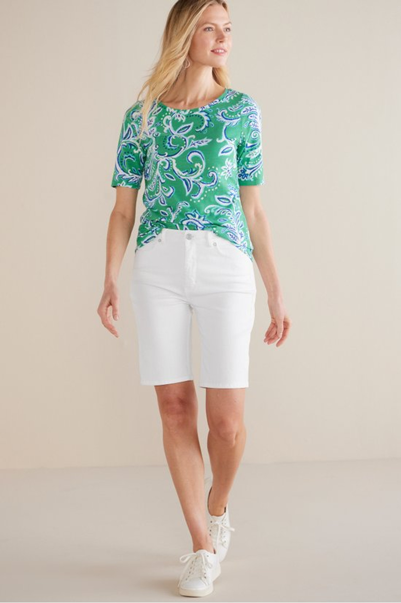 Ultimate Denim Slim Leg Shorts - Soft Surroundings Outlet