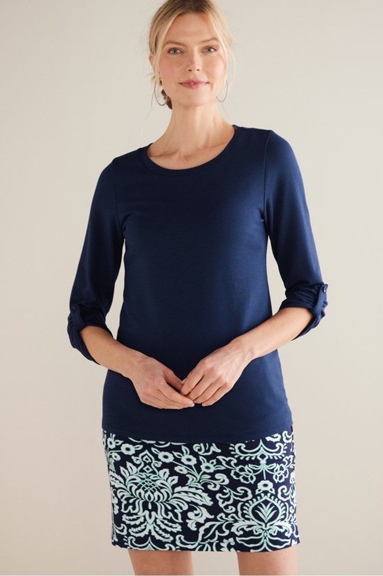 Fina French Terry Tee - Soft Surroundings Outlet