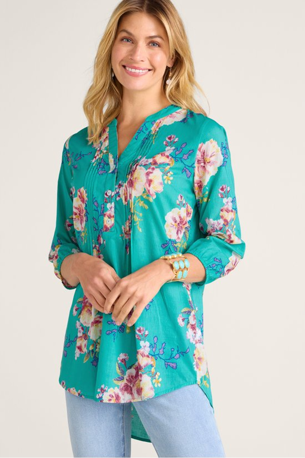 Lanie Printed Tunic - Soft Surroundings Outlet
