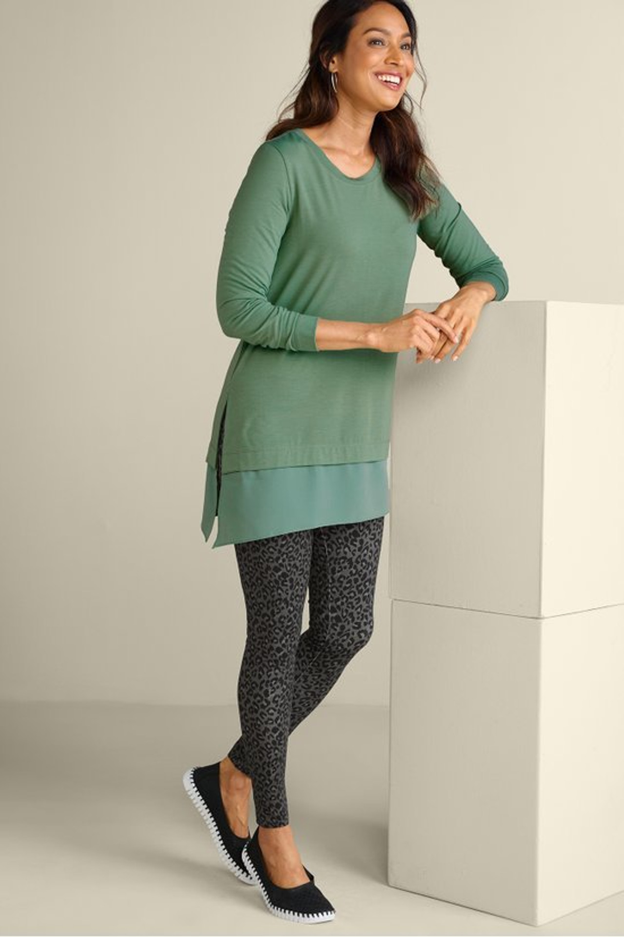 Willa Layered Tunic - Soft Surroundings Outlet