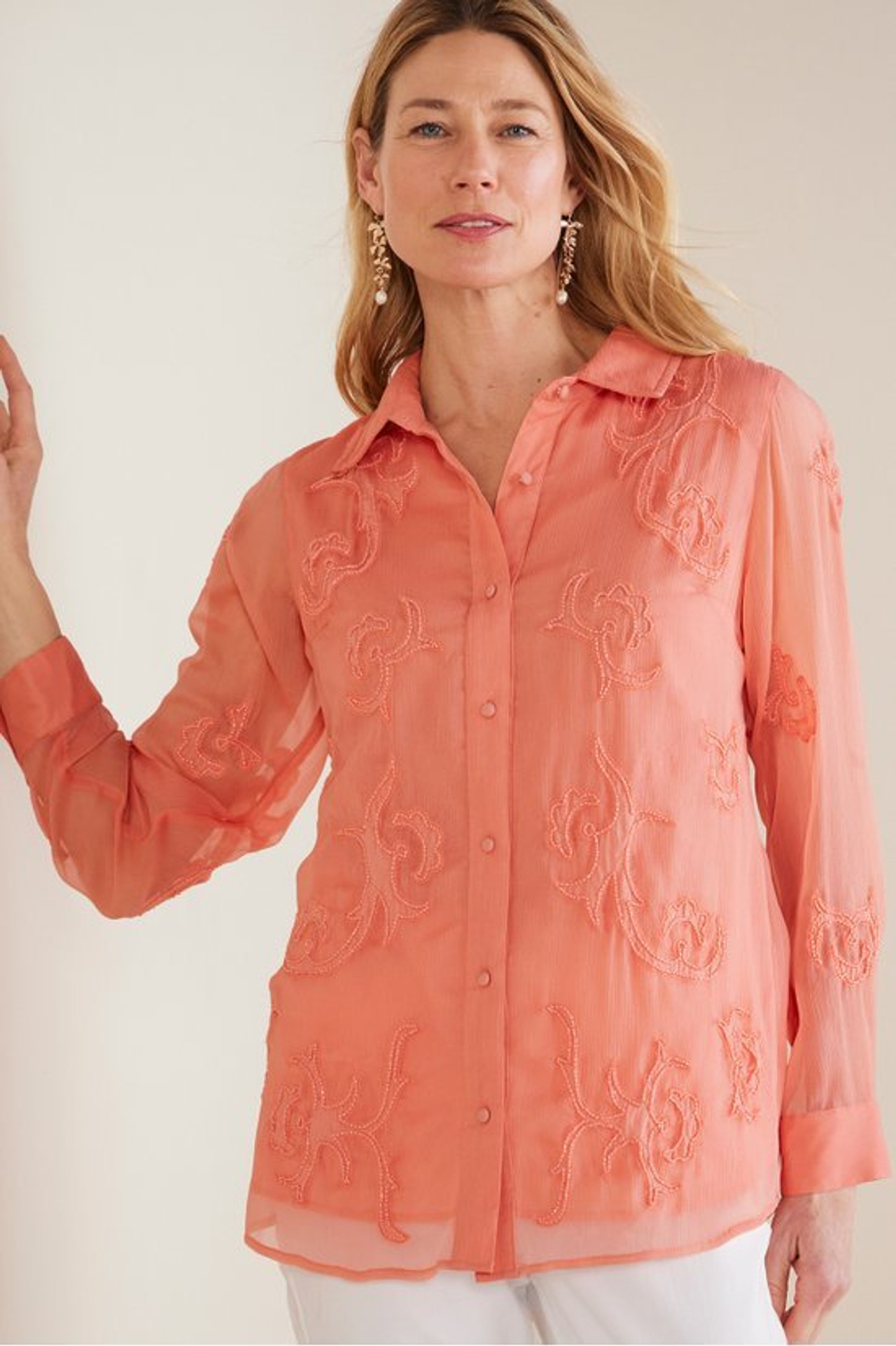 Savannah Embellished Tunic - Soft Surroundings Outlet
