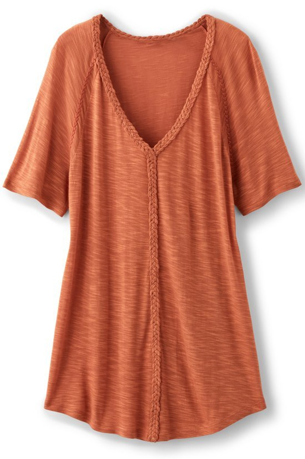 Lainey Slub Tee - Soft Surroundings Outlet