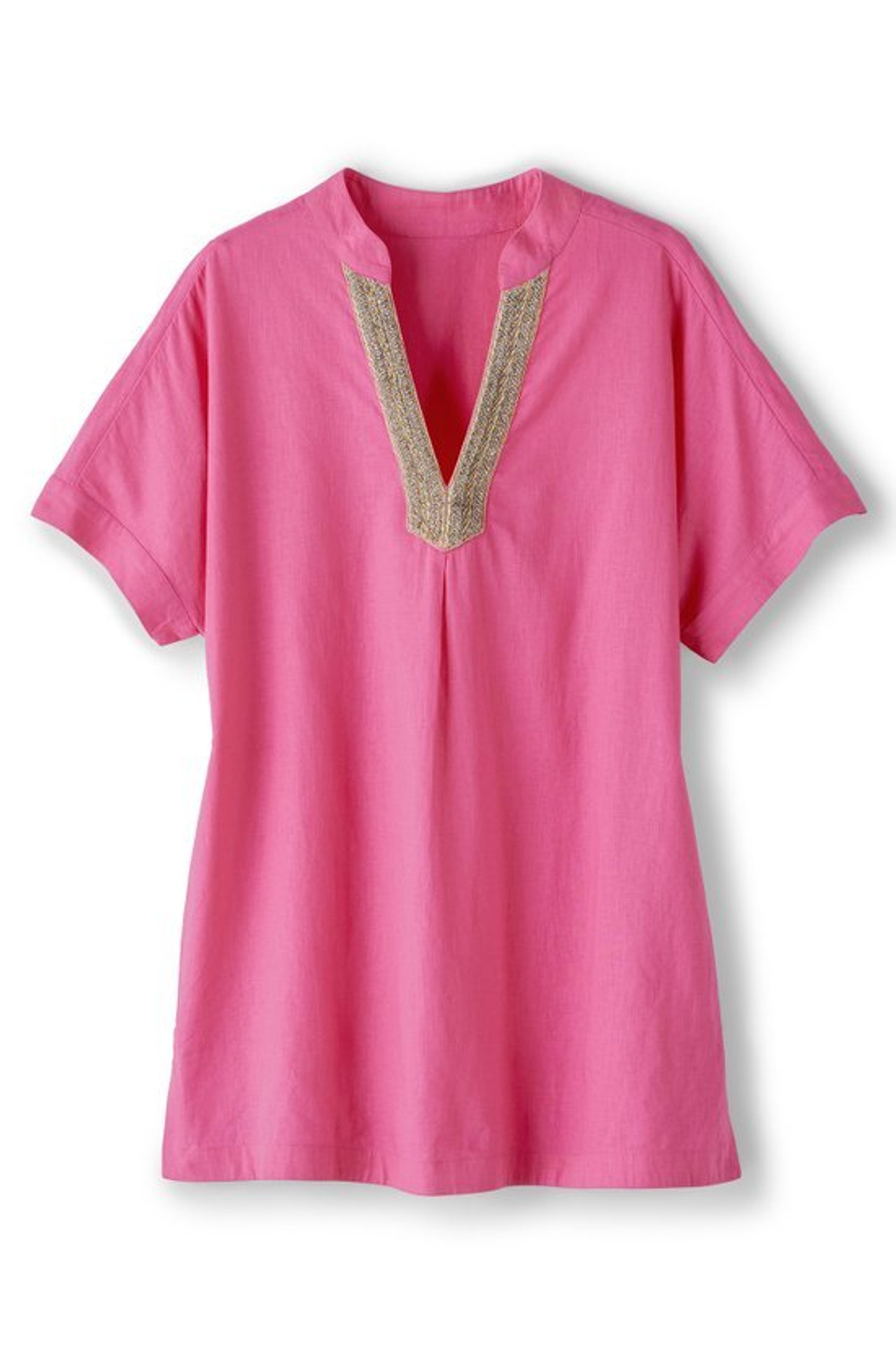 Annalise Linen Blend Tunic - Soft Surroundings Outlet