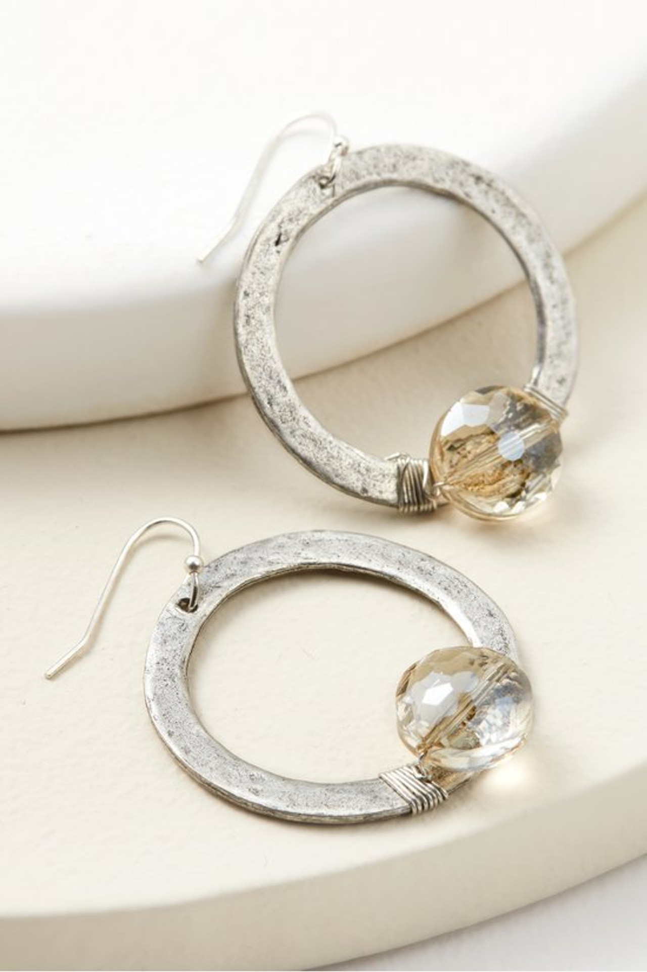 Cressa Crystal Hoop Earrings - Soft Surroundings Outlet