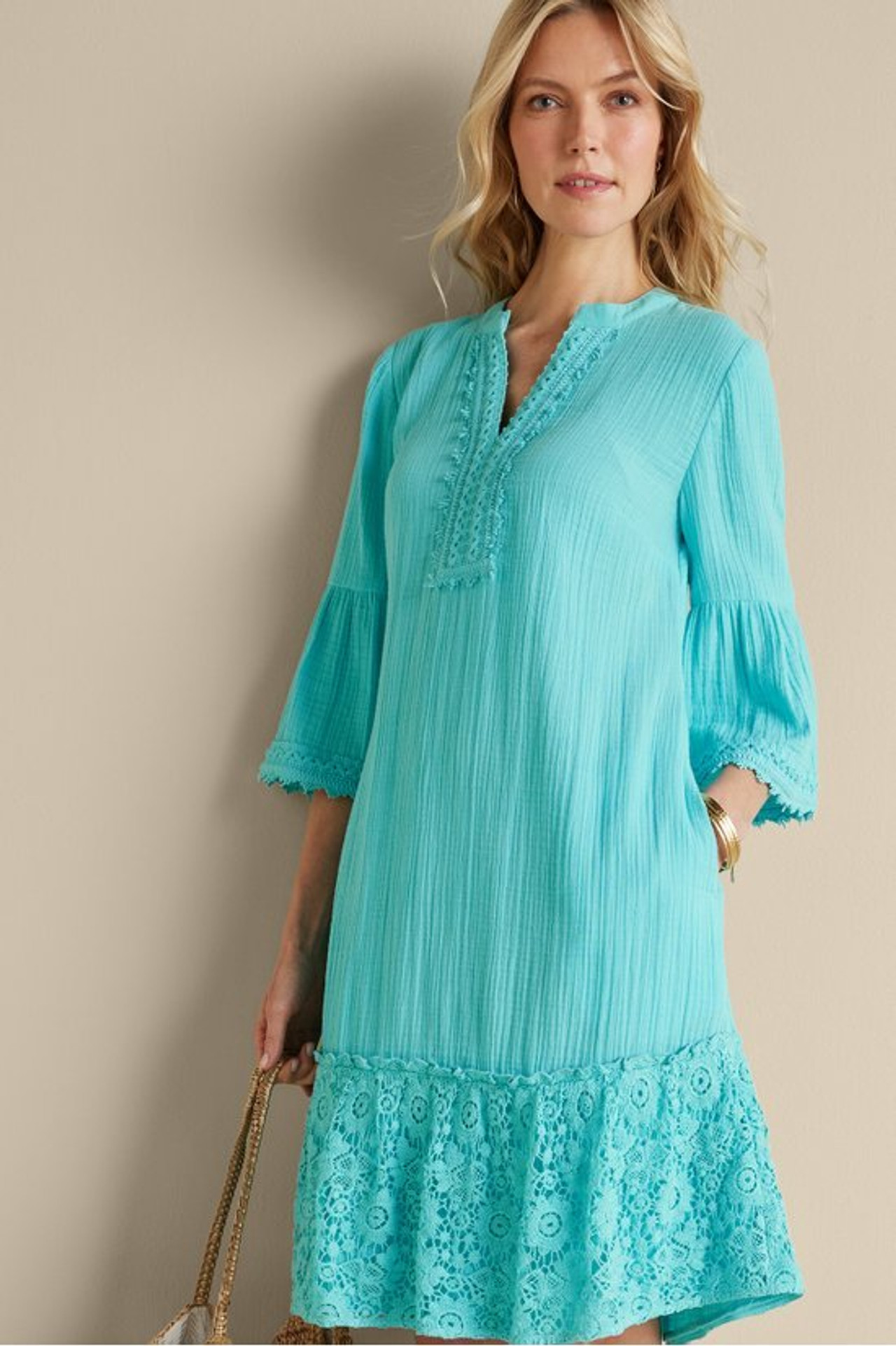 Kiona Gauze Short Dress - Soft Surroundings Outlet
