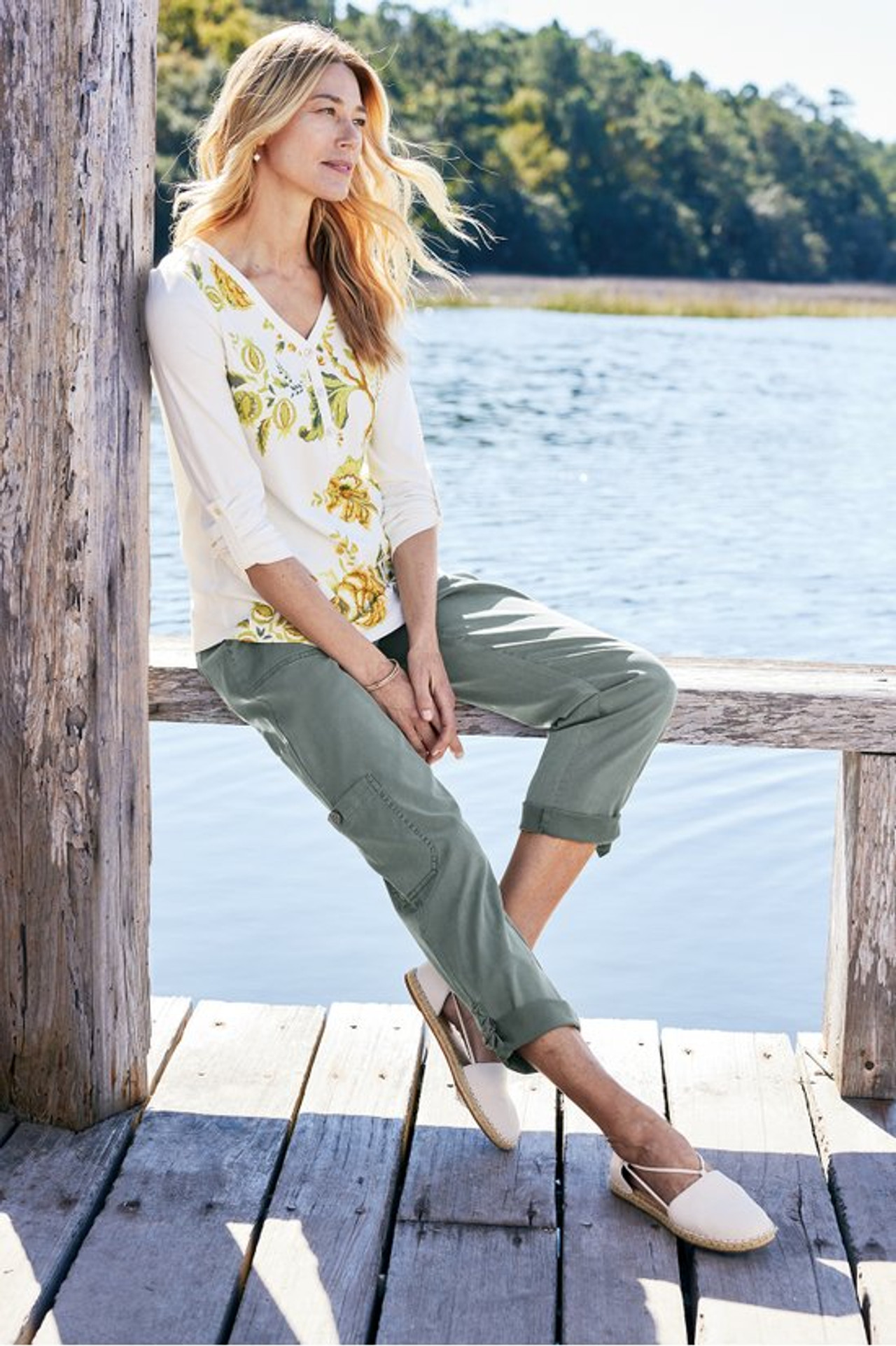 Antigua Convertible Crop Pants - Soft Surroundings Outlet
