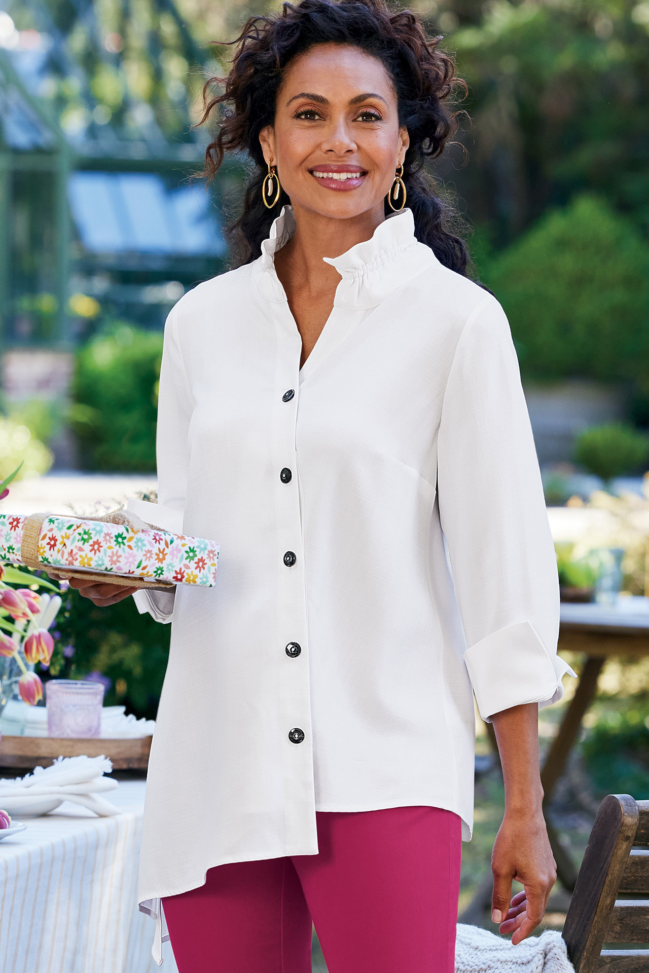 Brea Asymmetric Shirt - Soft Surroundings Outlet
