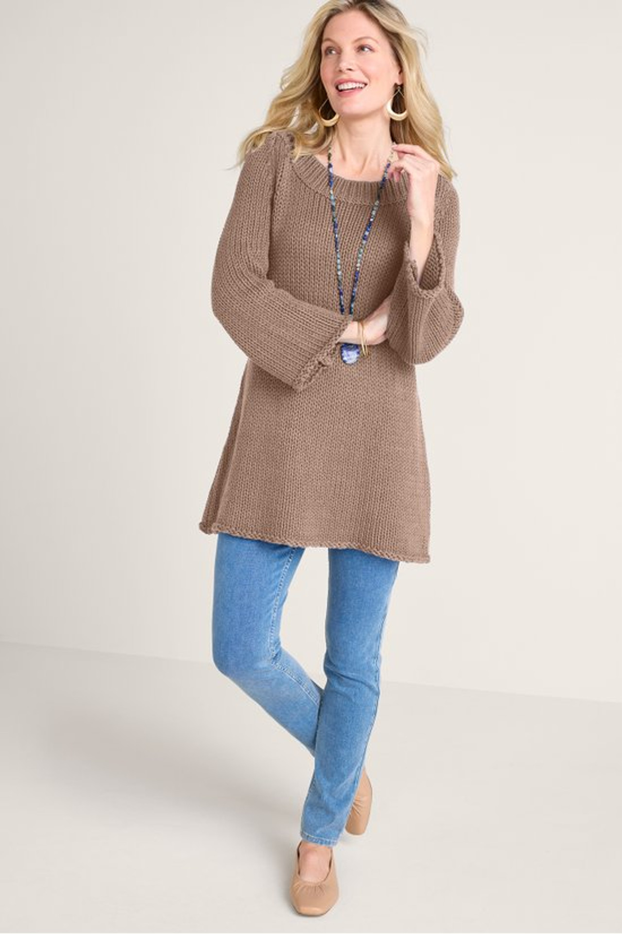 Seafarer Sweater Tunic - Soft Surroundings Outlet