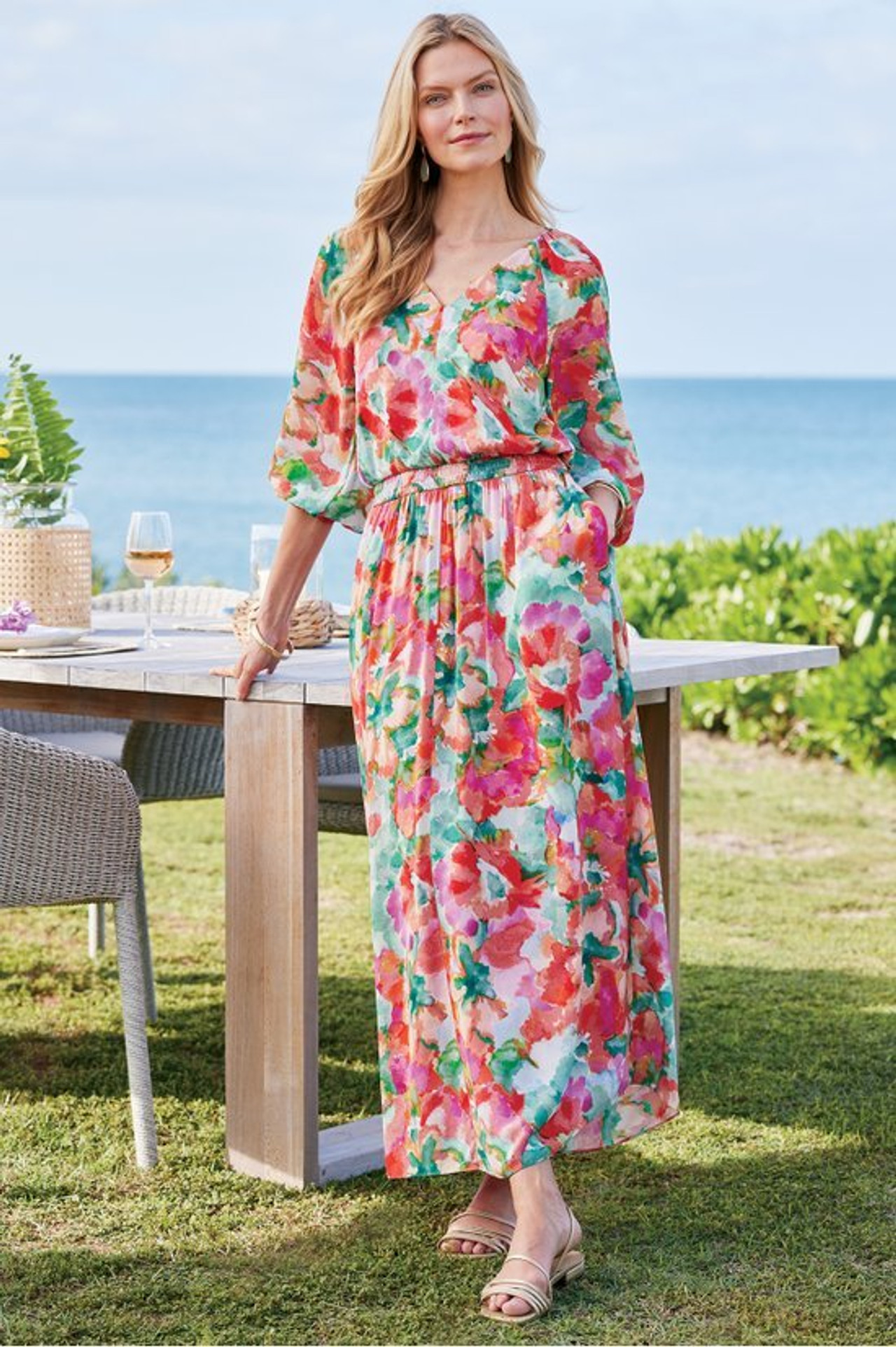 Evalina Maxi Dress - Soft Surroundings Outlet