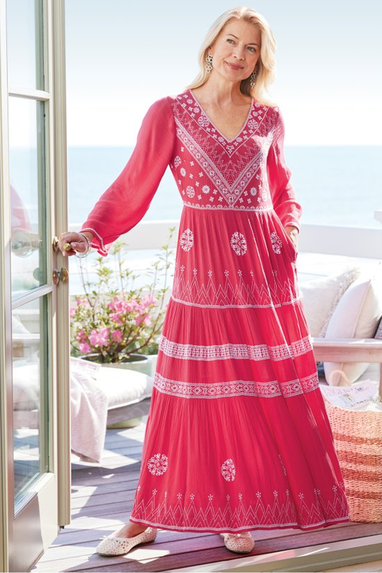 Cerys Gauze Maxi Dress - Soft Surroundings Outlet