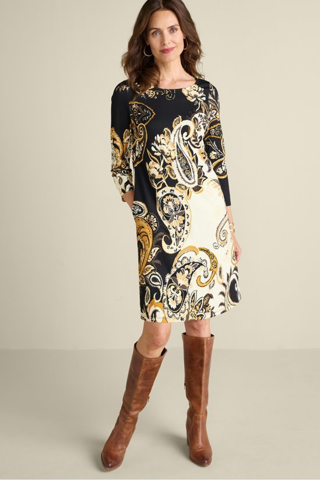 Clotilde Ponte Dress - Soft Surroundings Outlet