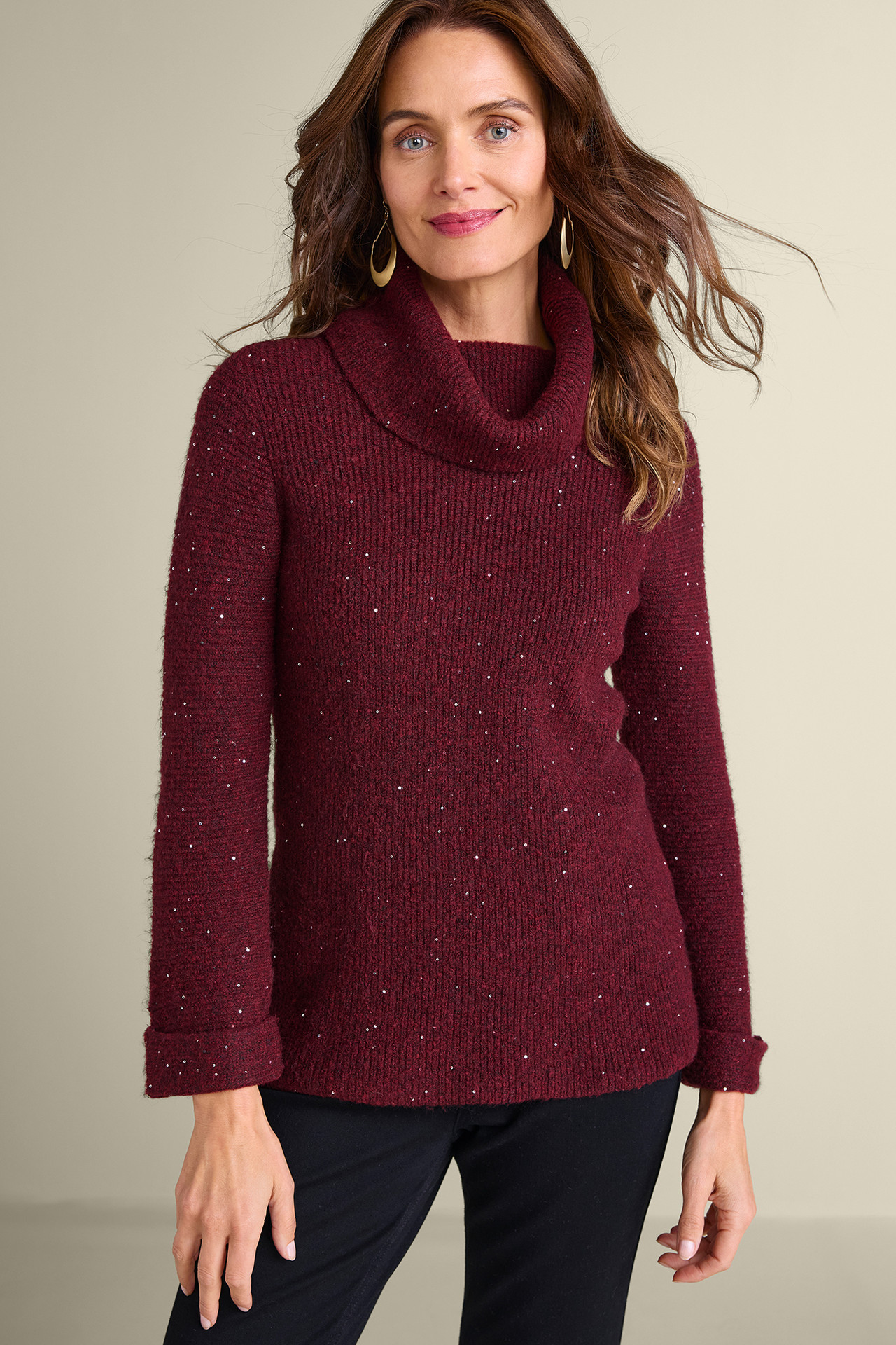 Linley Sequin Sweater - Soft Surroundings Outlet
