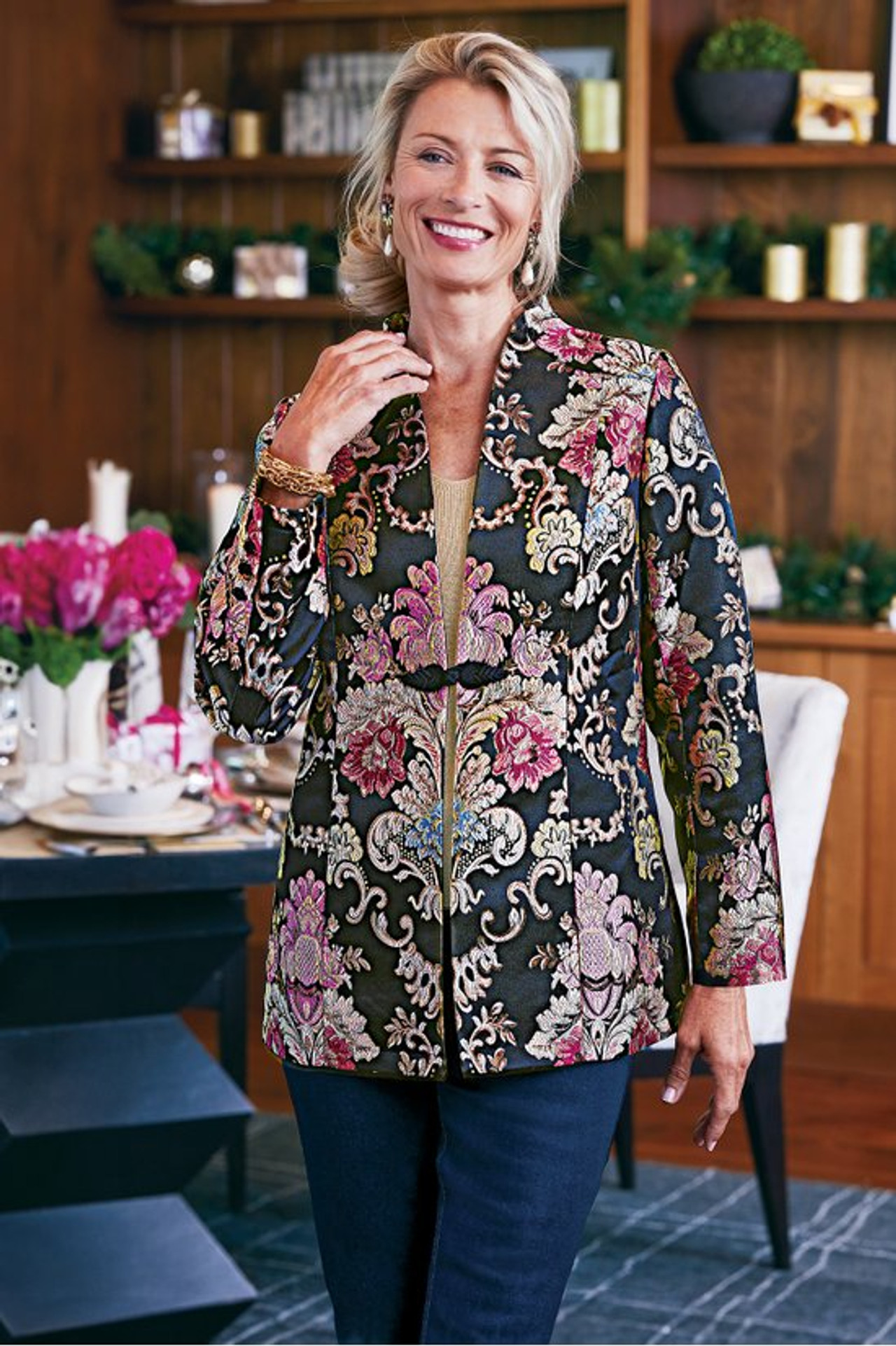 Branca Jacquard Jacket - Soft Surroundings Outlet