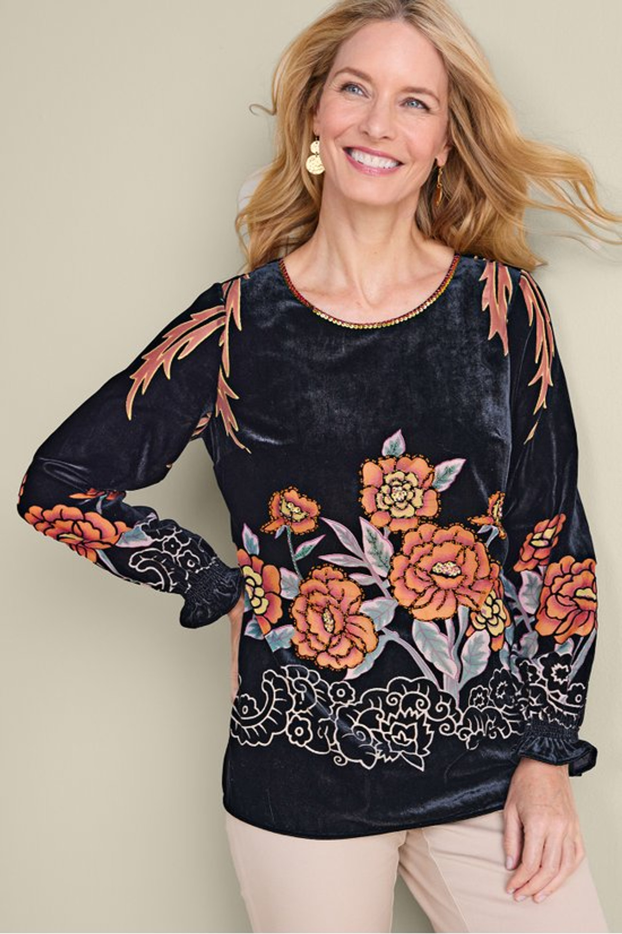 Brielle Velvet Top - Soft Surroundings Outlet