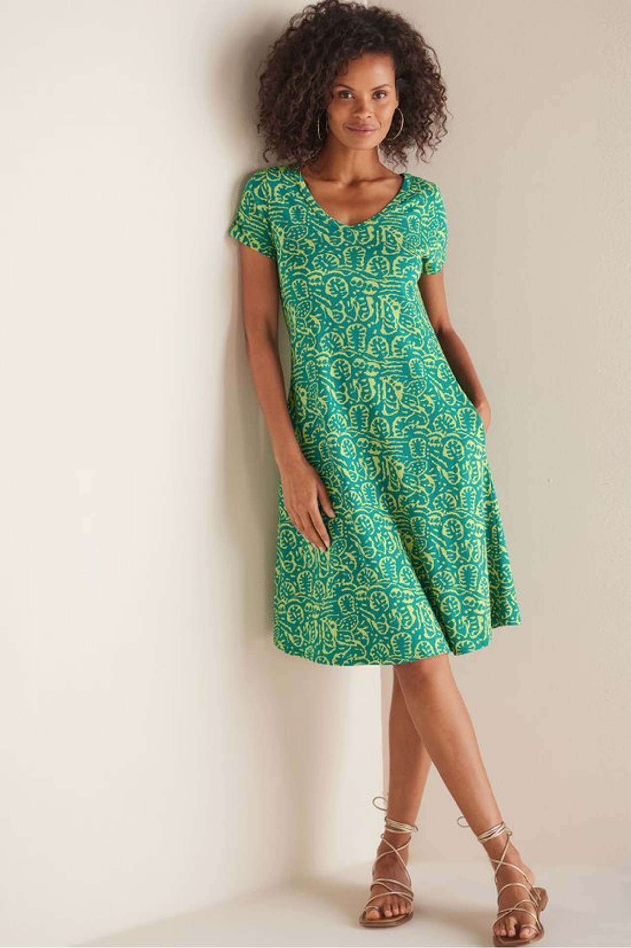 Short Santiago Gaia Dress - Soft Surroundings Outlet