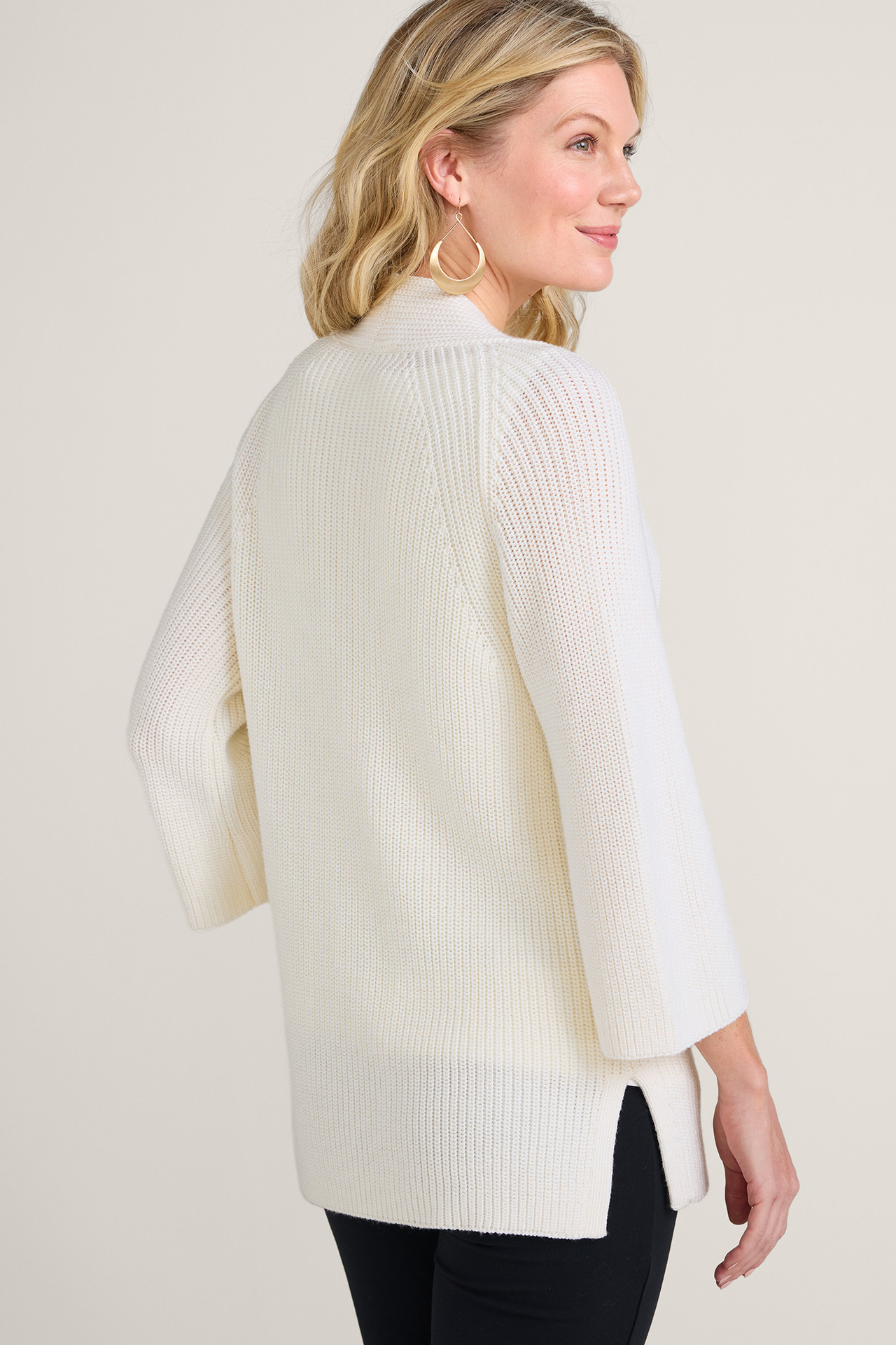 Amberlyn Shaker Stitch Cardigan - Soft Surroundings Outlet