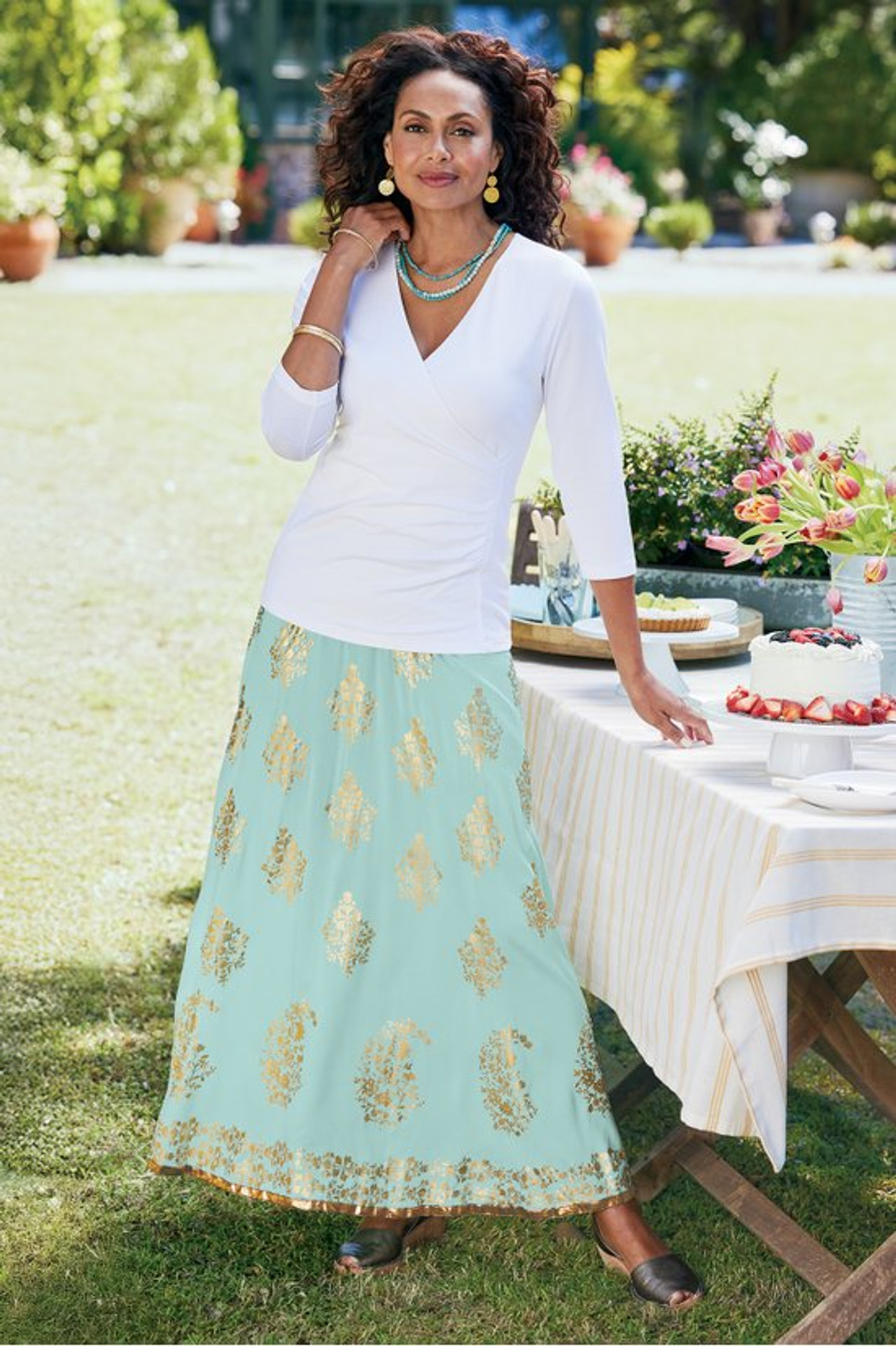 Savita Maxi Skirt - Soft Surroundings Outlet