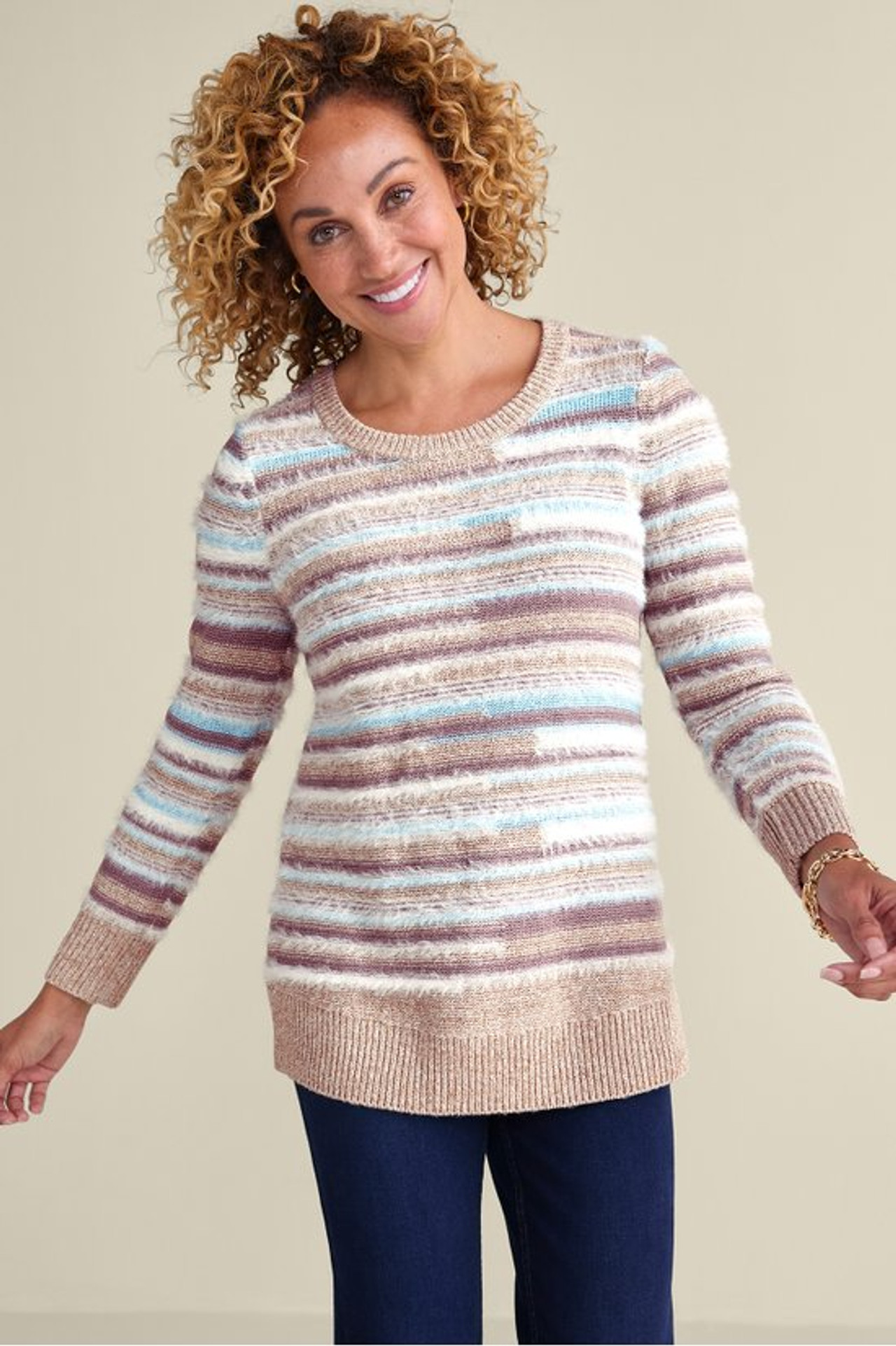 Wrenley Stripe Sweater - Soft Surroundings Outlet