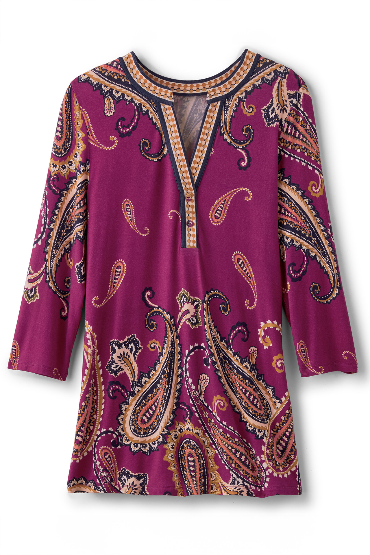Zennia Printed Tunic - Soft Surroundings Outlet