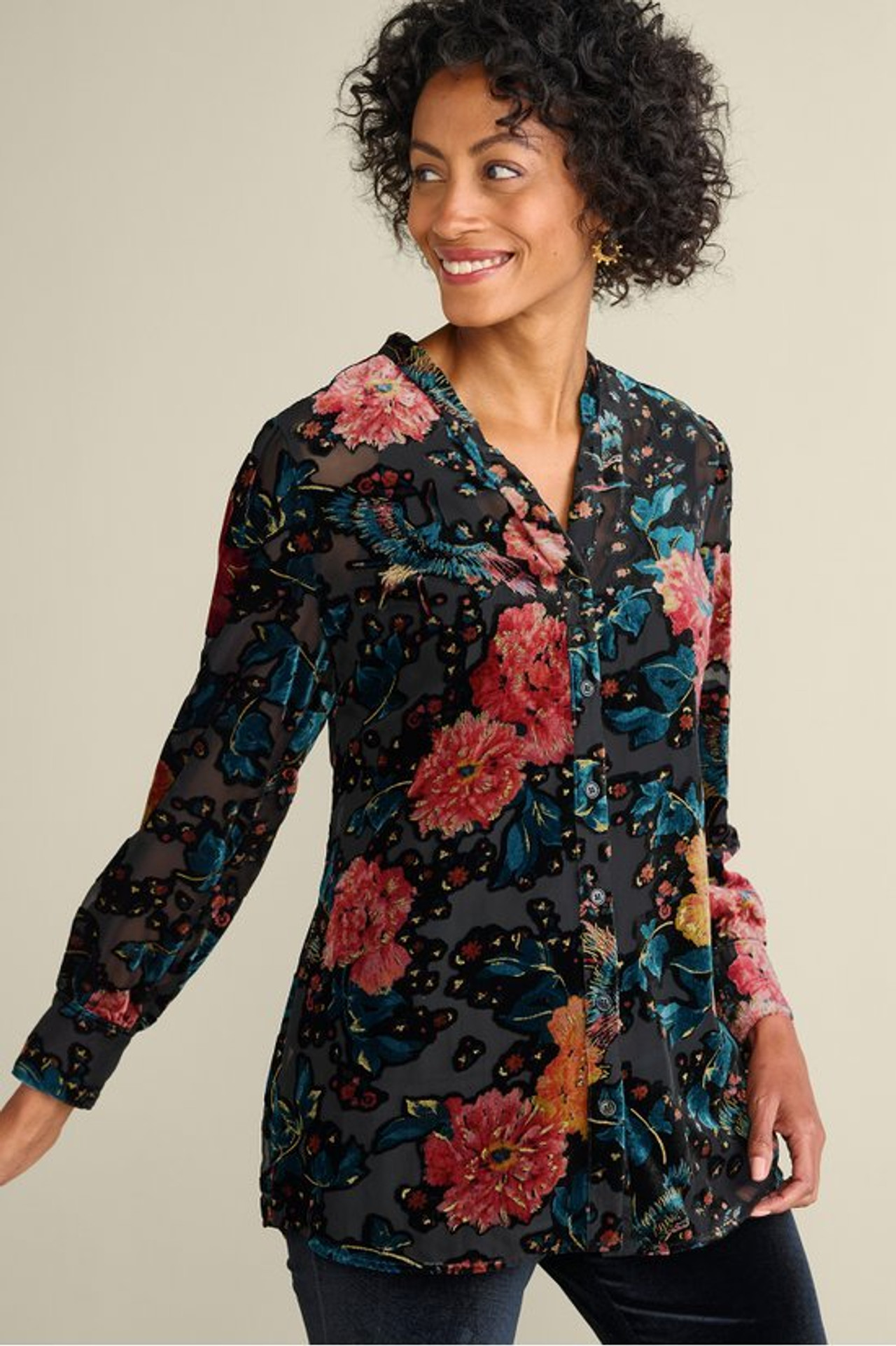 Autumn Velvet Tunic - Soft Surroundings Outlet