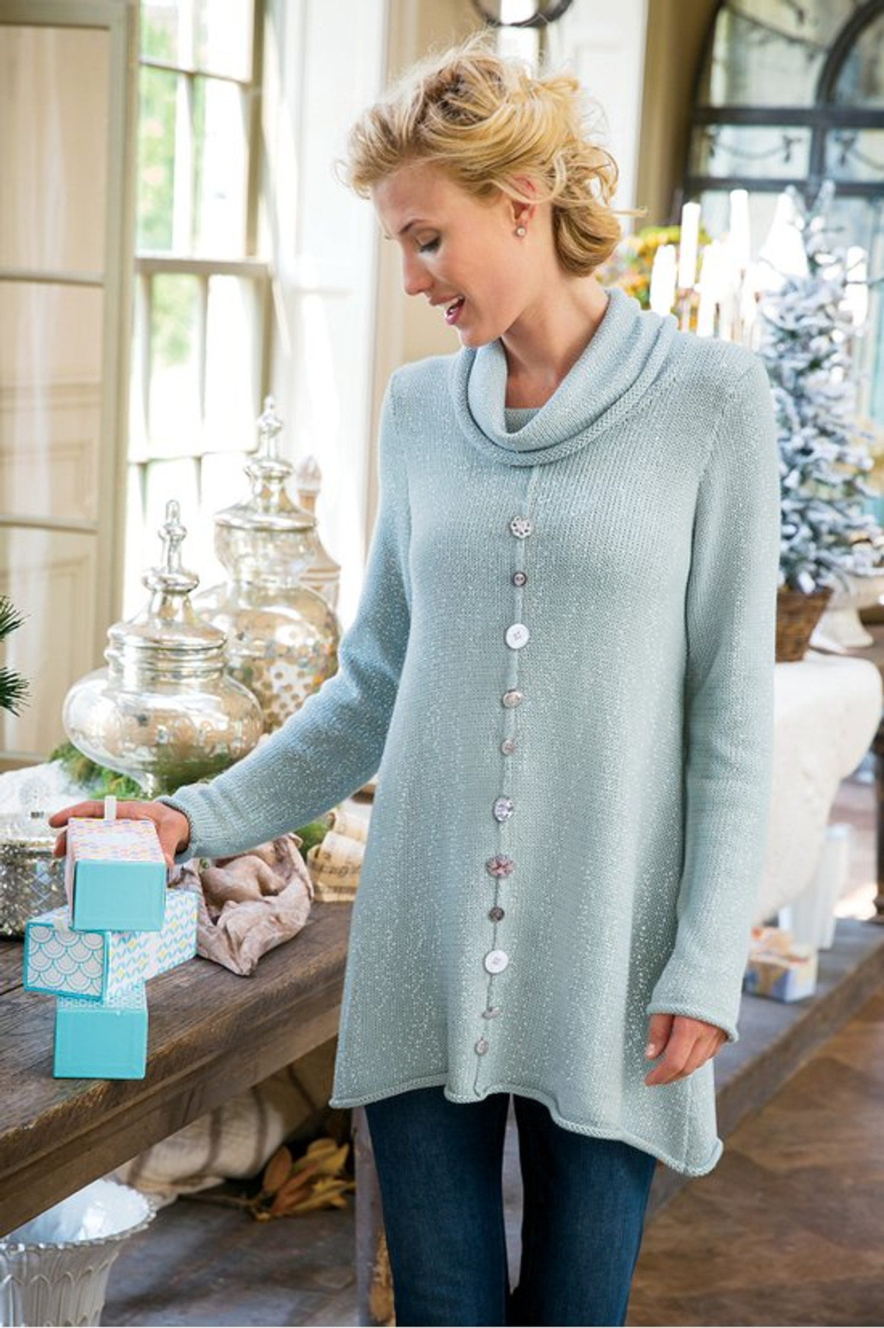 Nordic Nights Sweater Tunic - Soft Surroundings Outlet