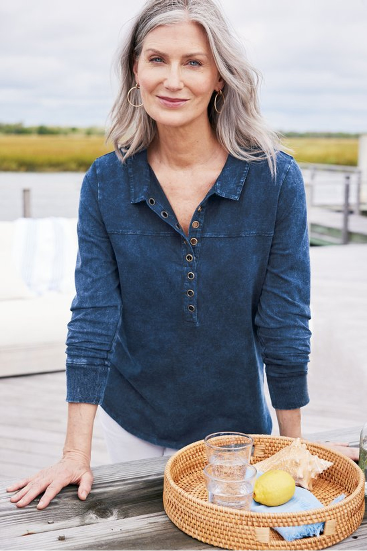 Neera Washed Tunic - Soft Surroundings Outlet