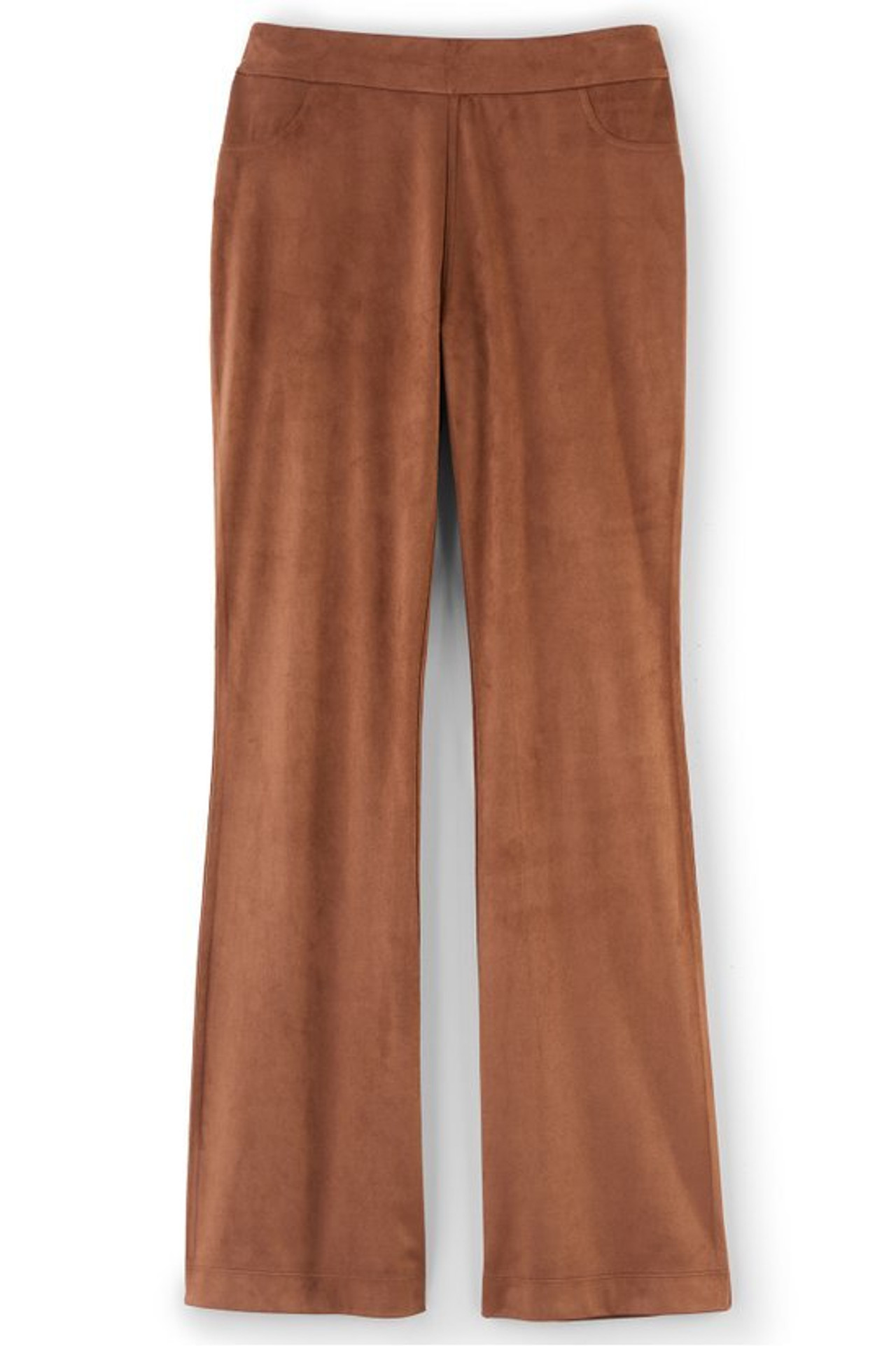 Faux Suede Bootcut Pants - Soft Surroundings Outlet