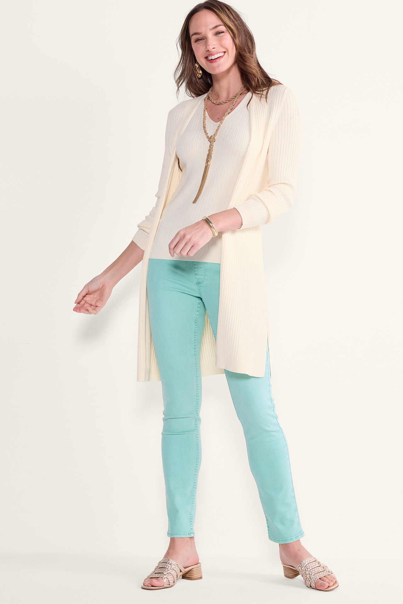 SoftEssential™ Ribbed Long Cardi - Soft Surroundings Outlet