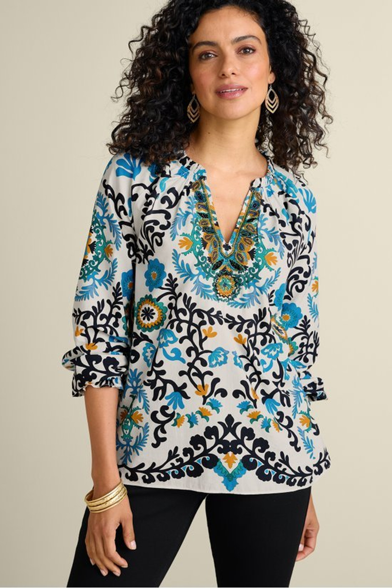 Leona Long Sleeve Top - Soft Surroundings Outlet