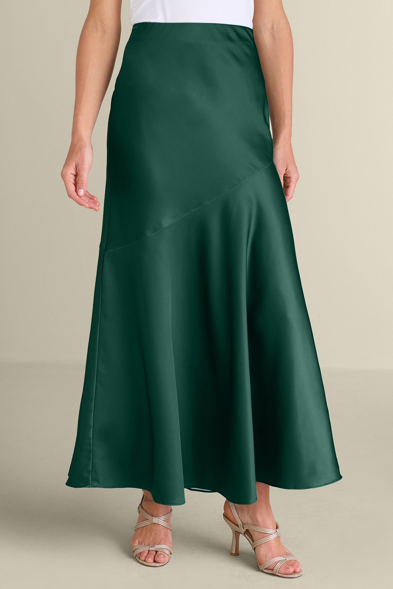 Blaise Satin Skirt - Soft Surroundings Outlet