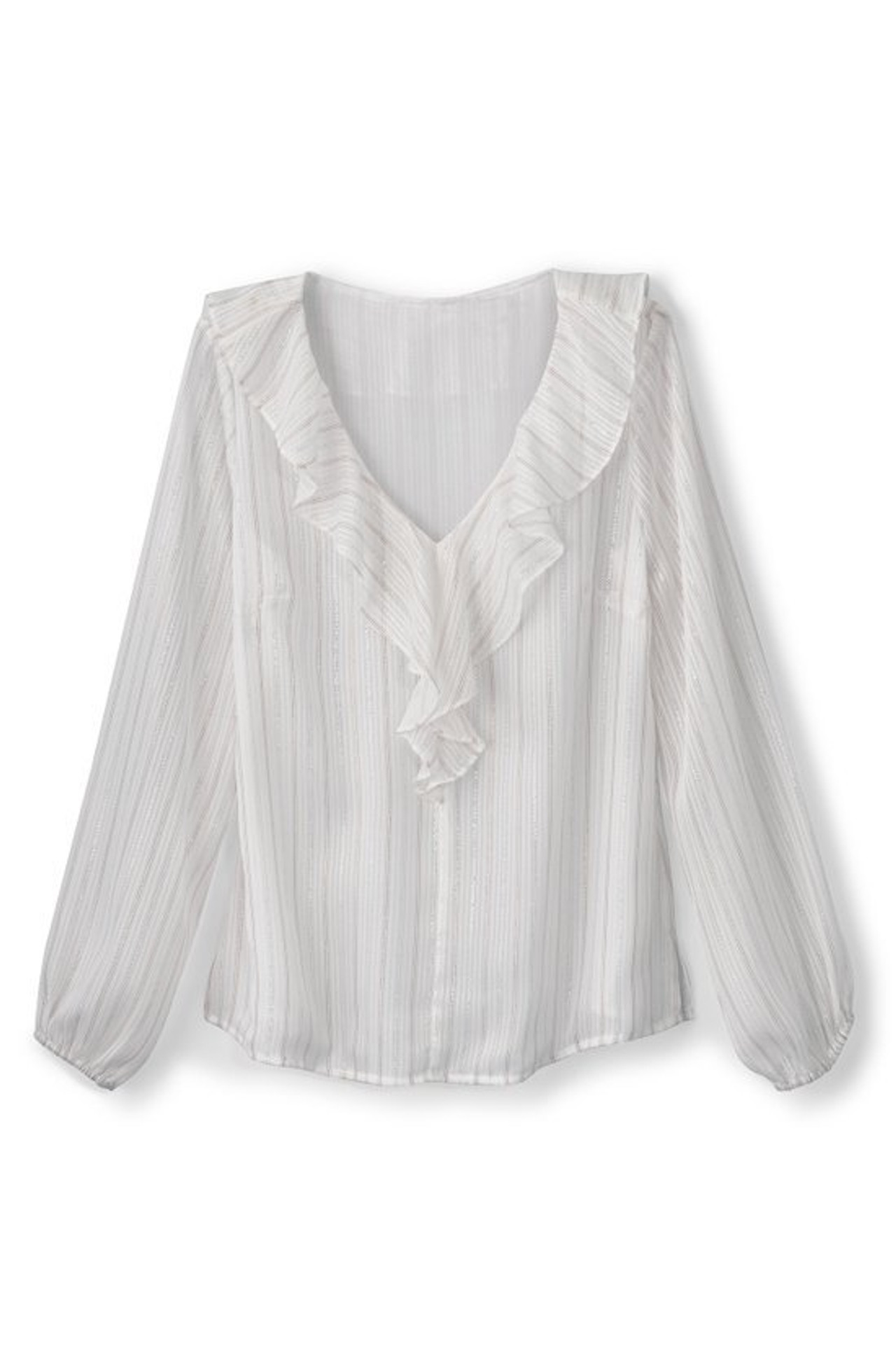 Xenia Ruffle Top - Soft Surroundings Outlet