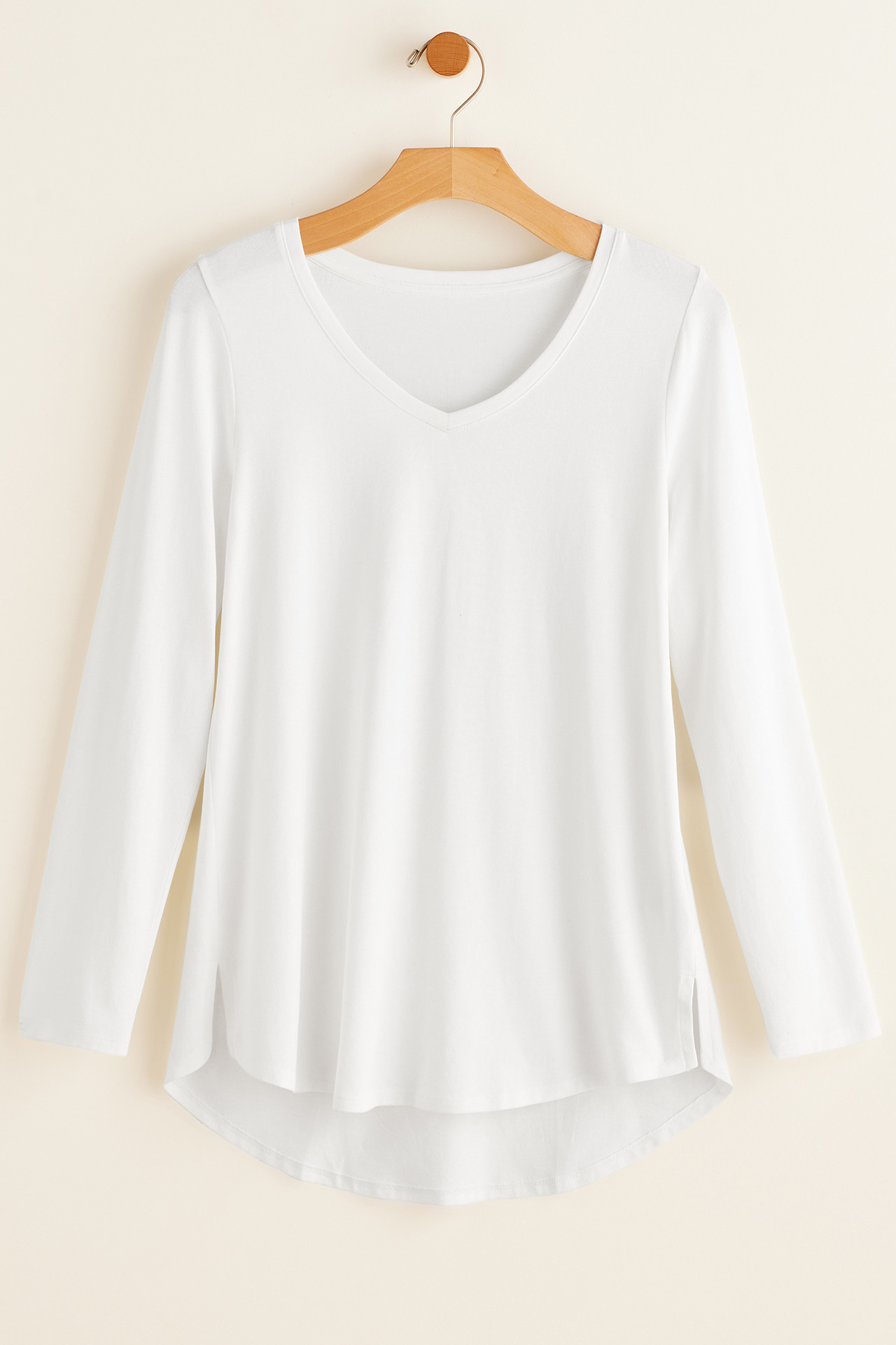 Isabel Pima Long Sleeve Tee - Soft Surroundings Outlet