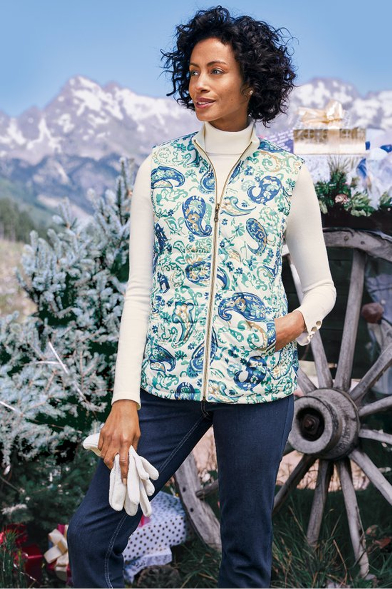 Sienna Reversible Puffer Vest - Soft Surroundings Outlet