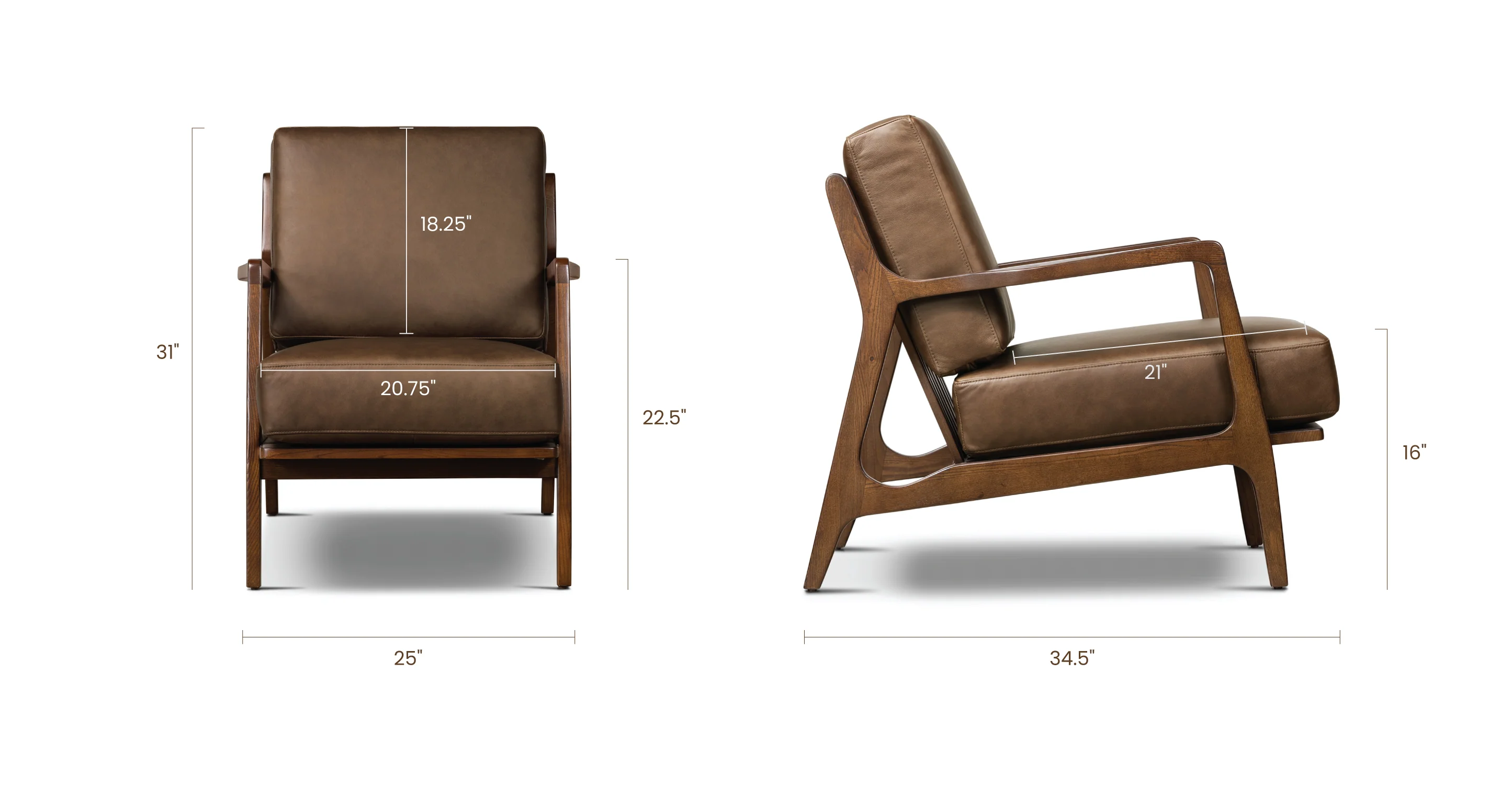 Verity Leather Lounge Chair