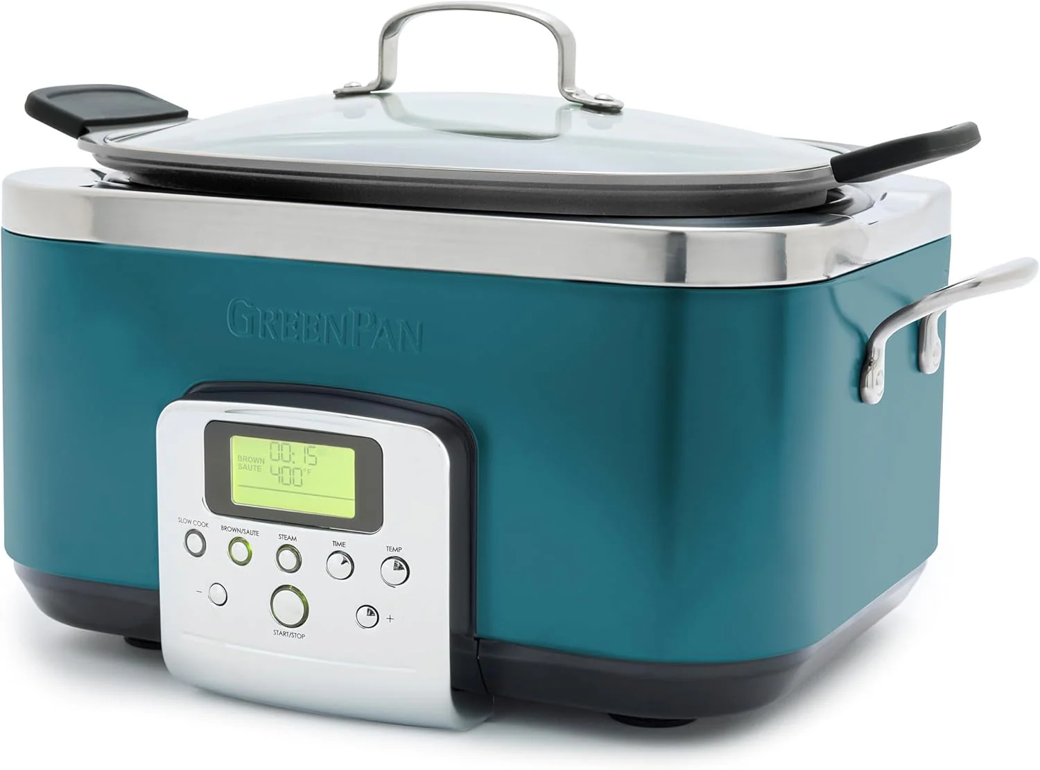 8-in-1 Programmable 6QT Electric Slow Cooker with Dishwasher-Safe Lid and Removable Base