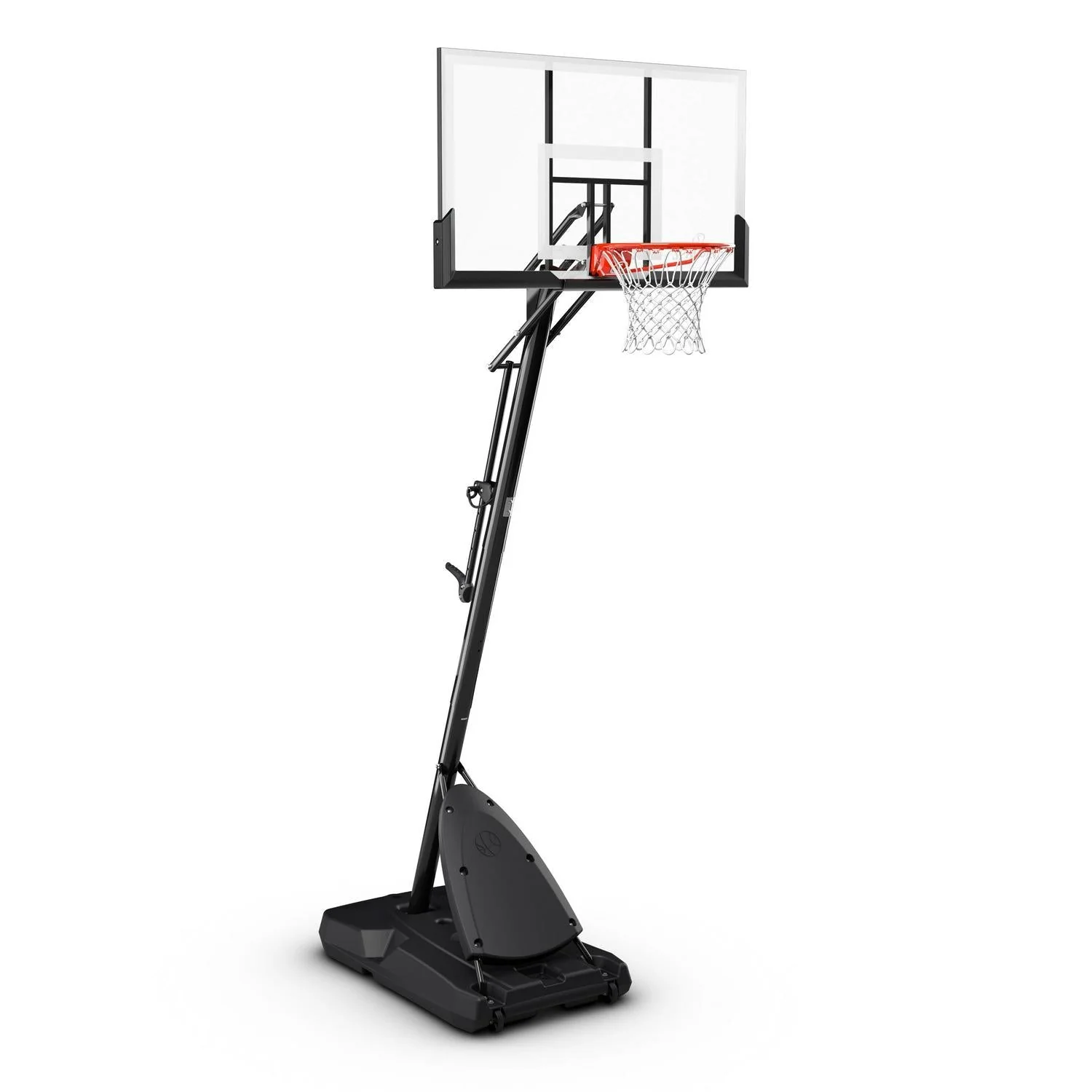 2025 Spalding 54 In. Shatter-proof Polycarbonate Exacta heightA Portable Basketball Hoop System