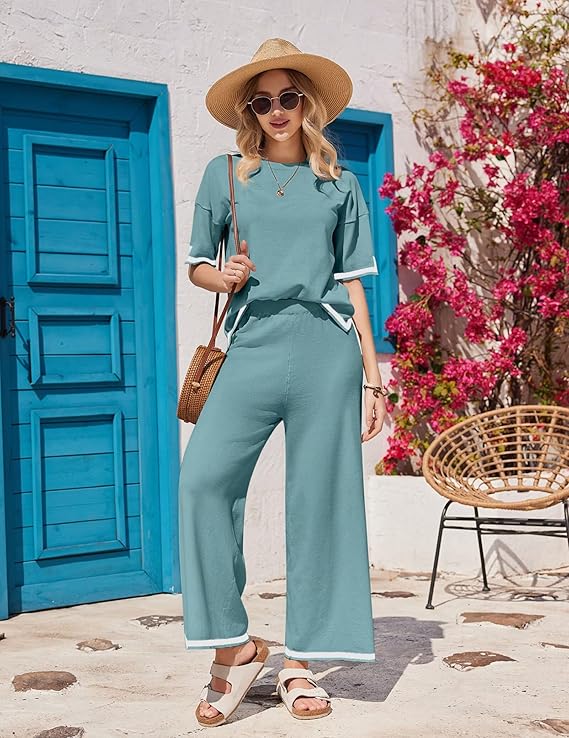 Lounge Set for Women Travel Outfits 2 Piece Sets