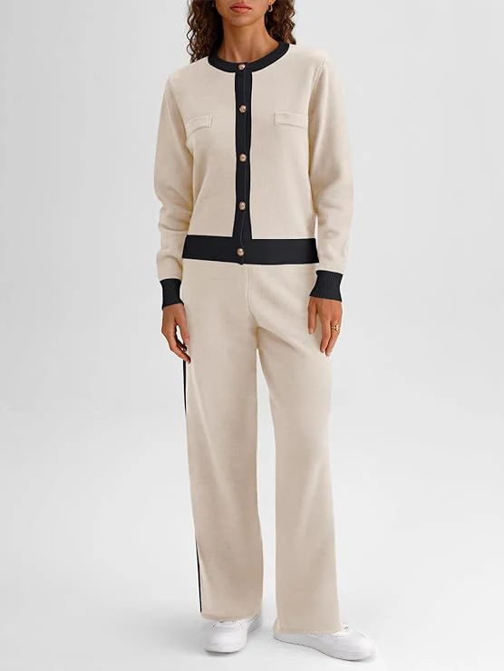 Womens Lounge Sweater Sets 2 Piece Set