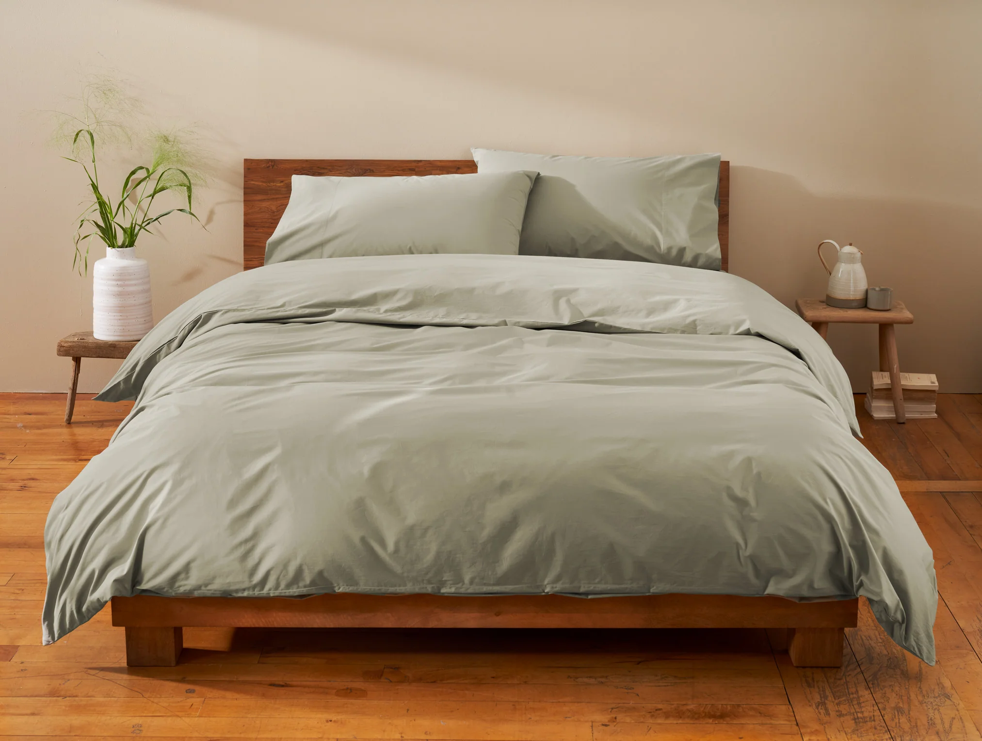 300 TC Organic Percale Sheet Set in Twin XL