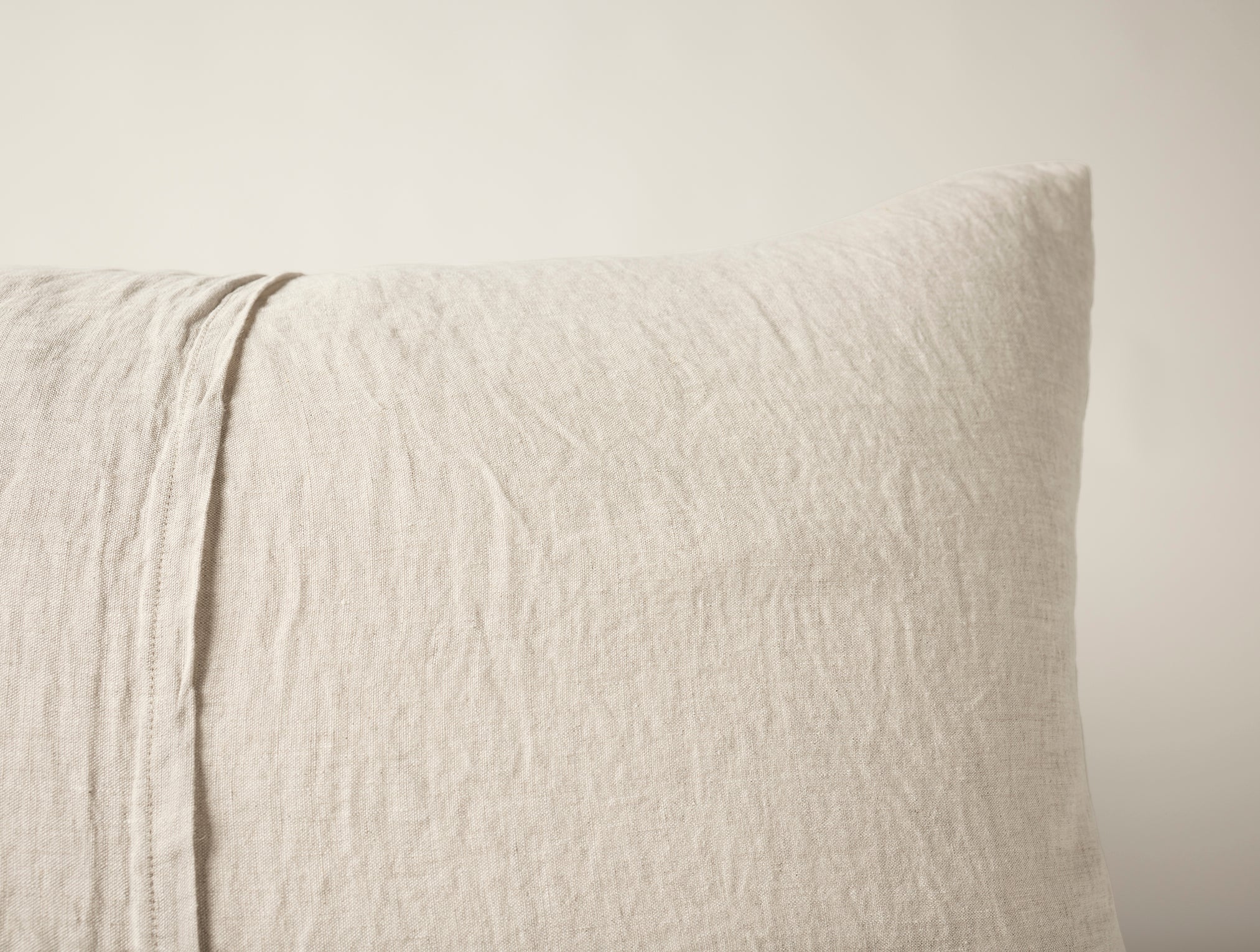 Cambria Embroidered Organic Linen Sham