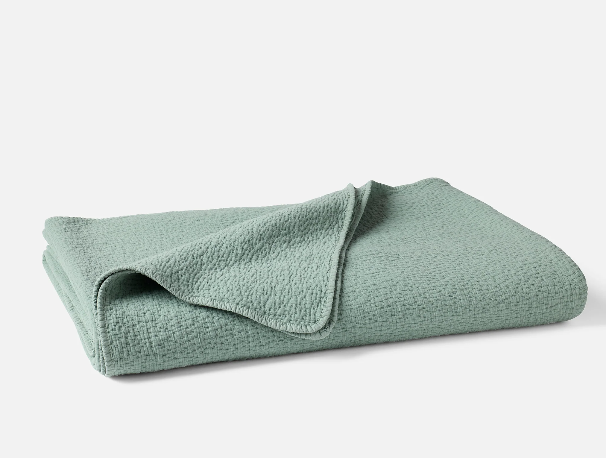 Cascade Organic Matelasse Blanket