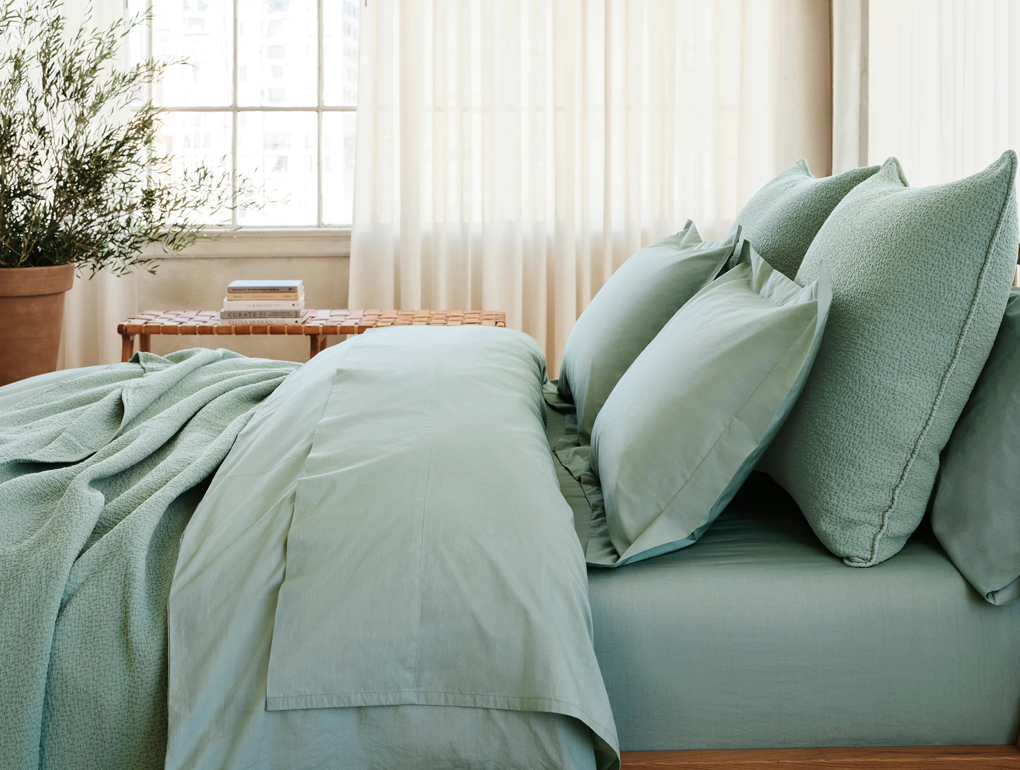 Refined Organic Percale Sheet Set
