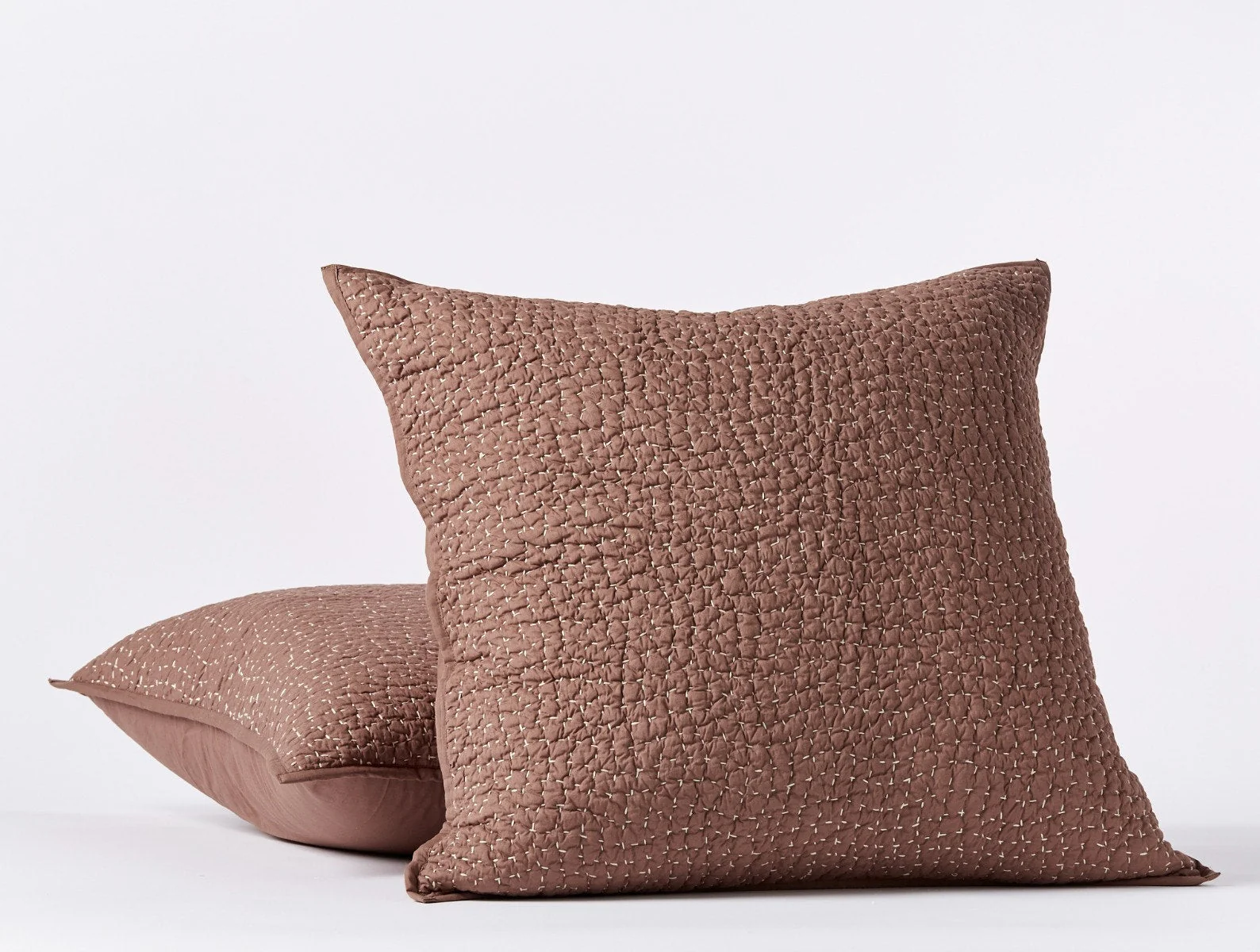 Pebbled Handstitched Quilt Set