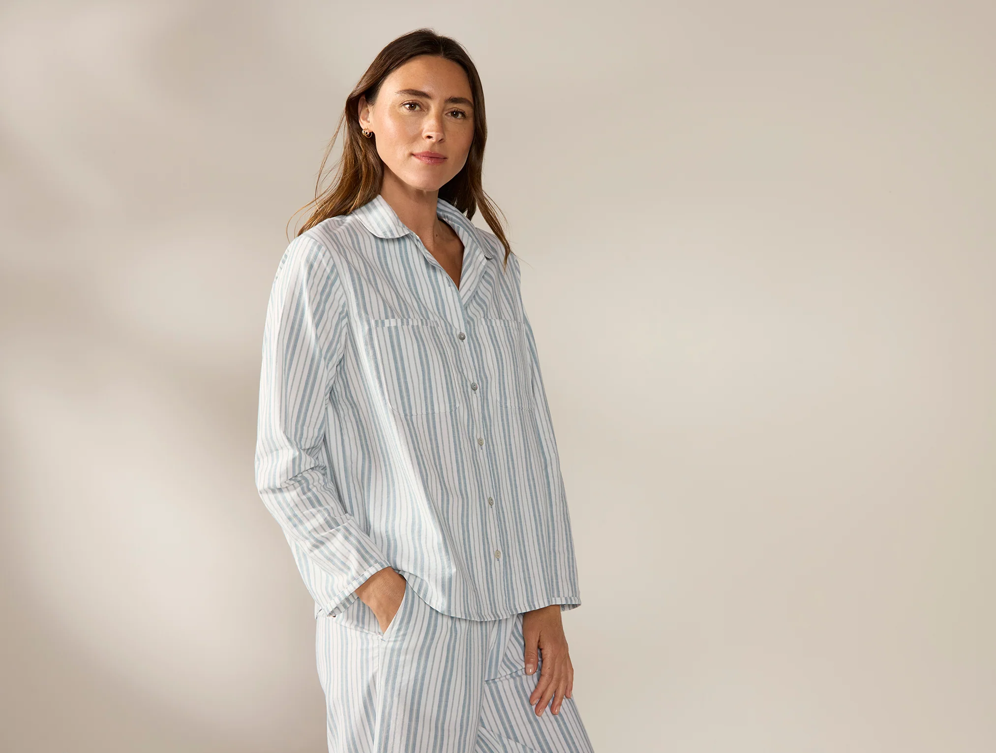 Women's Isla Organic Cotton Long Sleeve Pajama Set