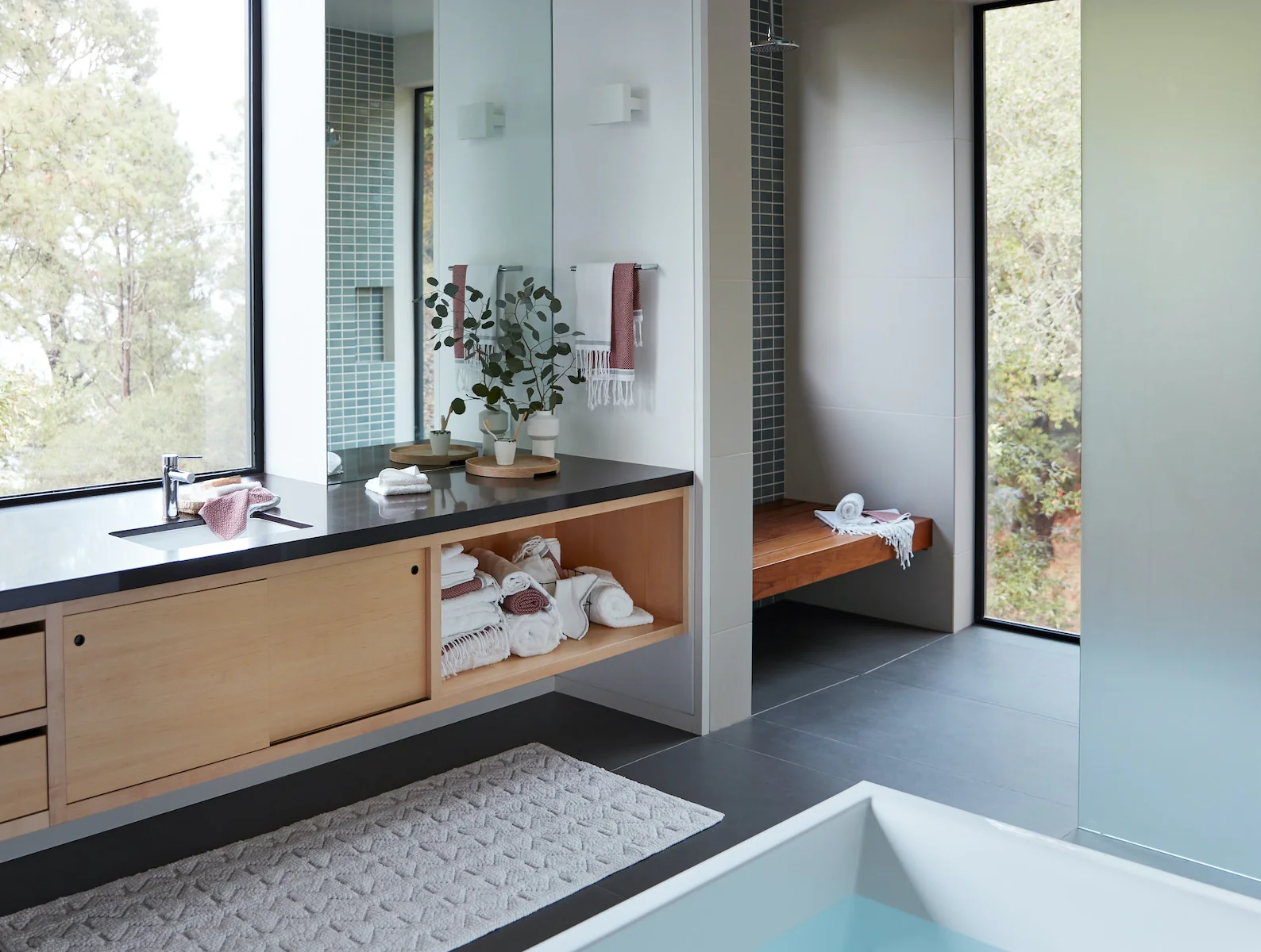 Mosaic Canyon Organic Bath Rug