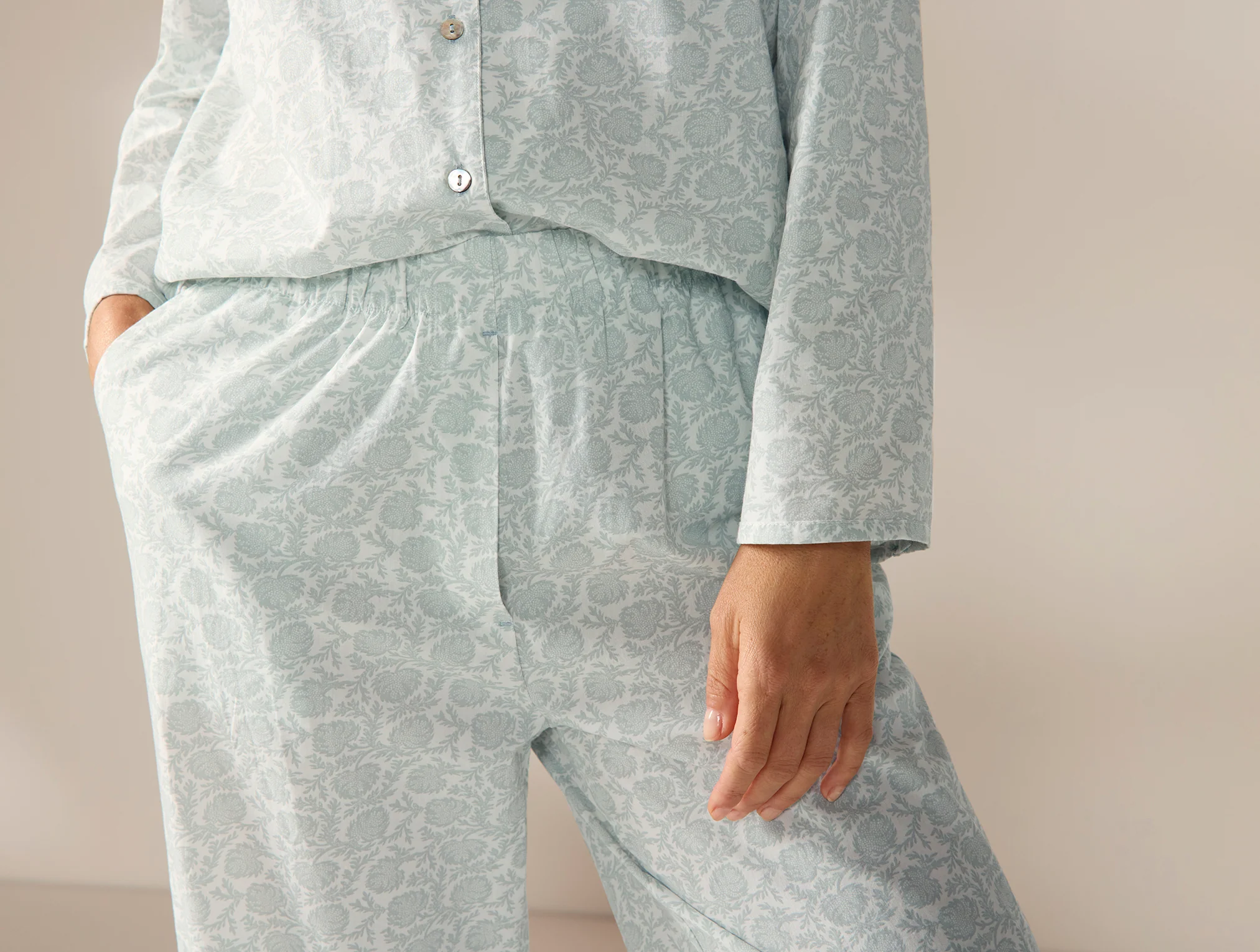 Women's Isla Organic Cotton Long Sleeve Pajama Set