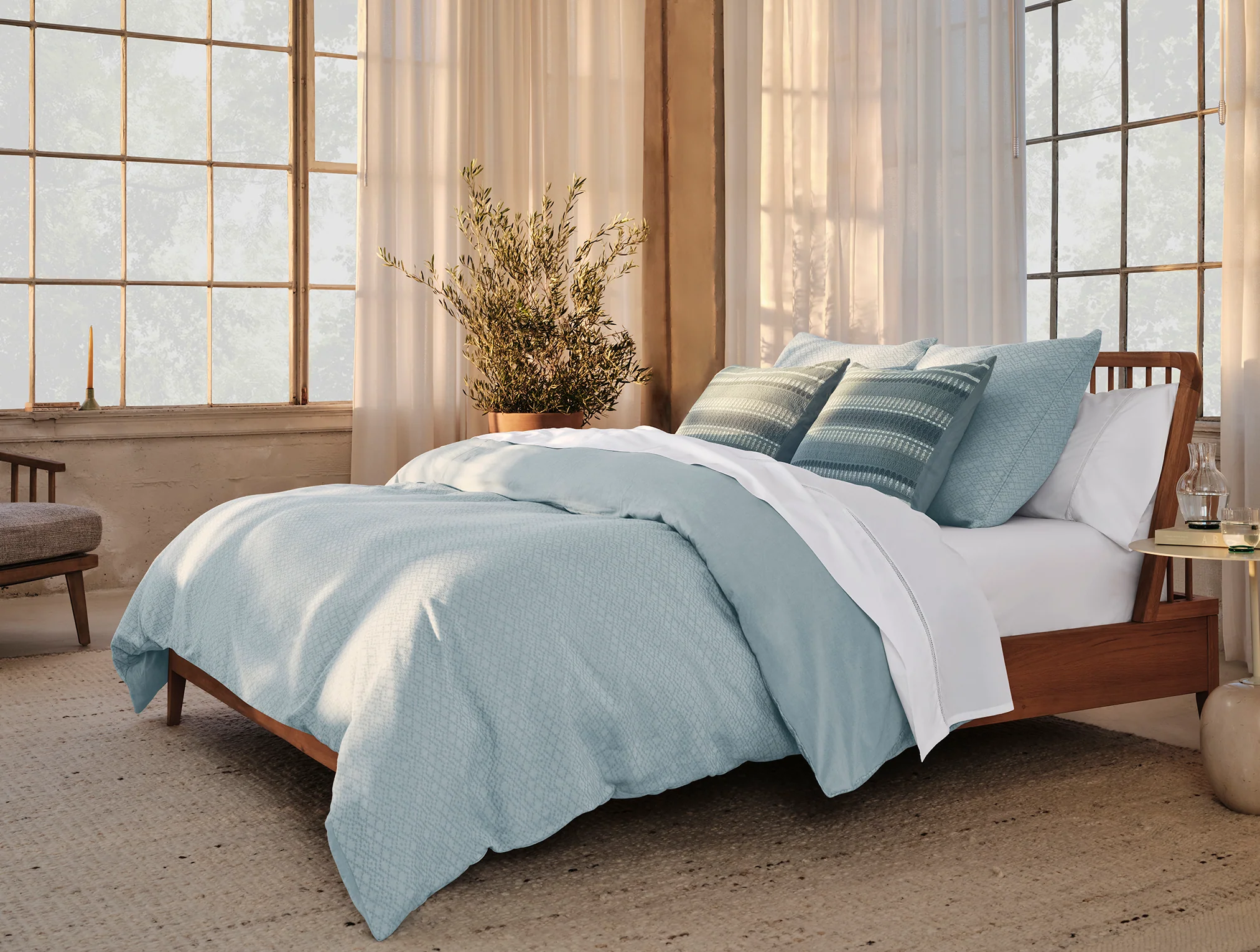 Lattice Organic Percale Pillowcases