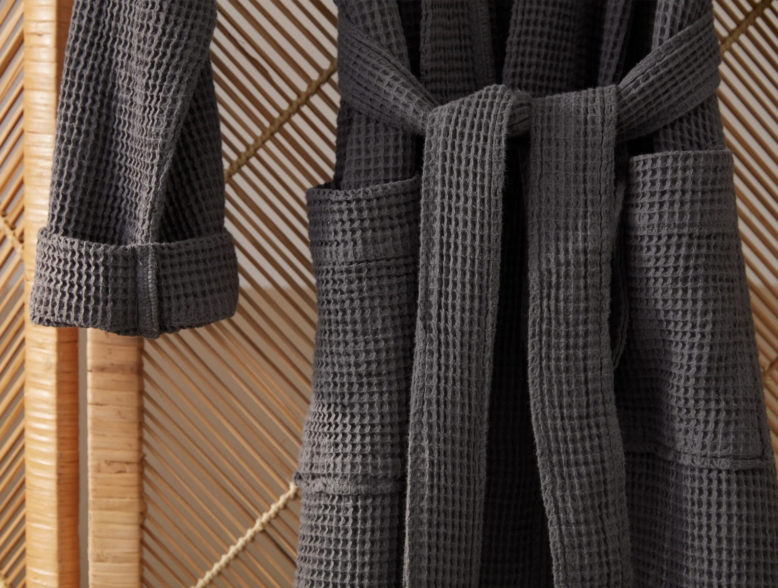 Unisex Organic Waffle Robe