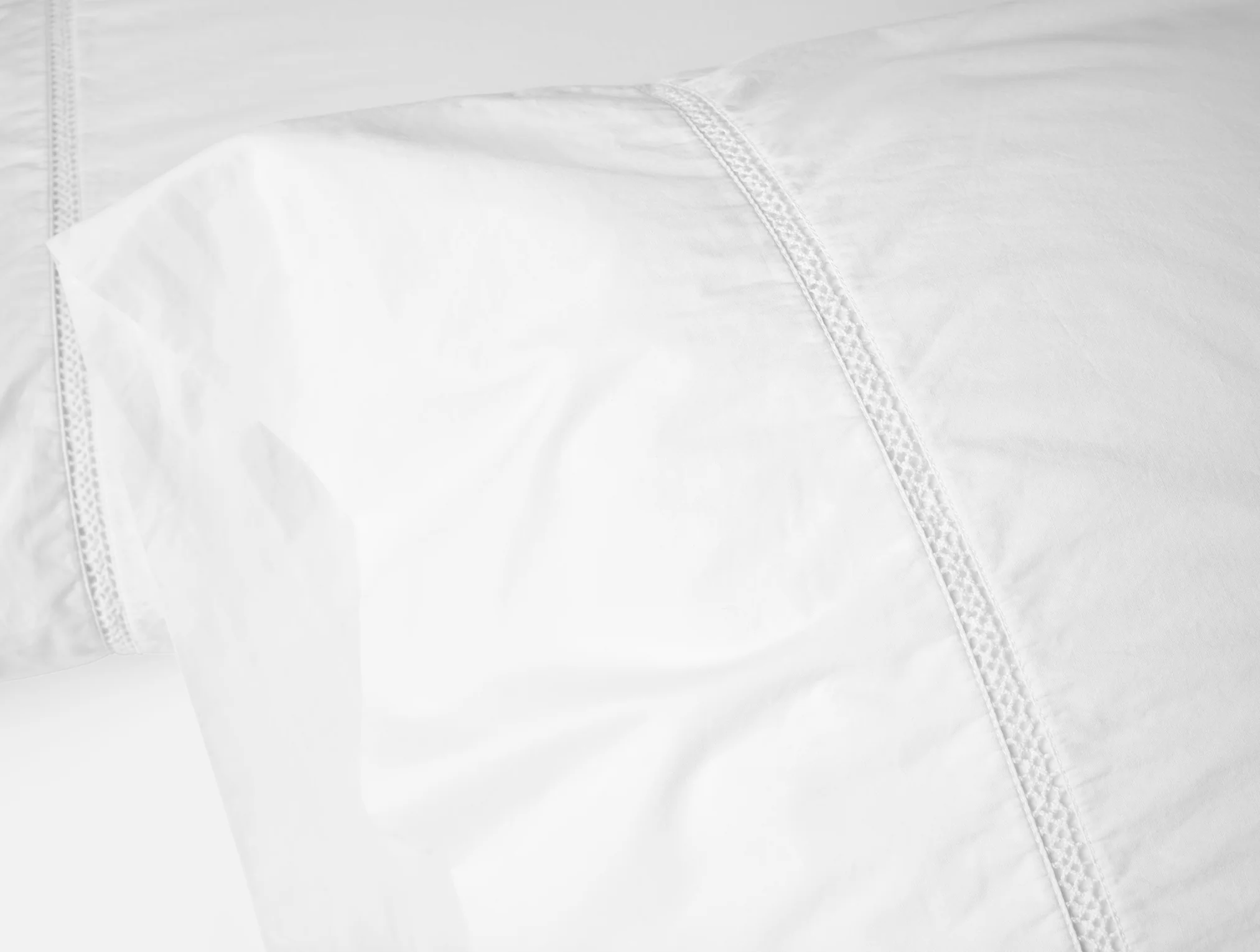 Lattice Organic Percale Pillowcases